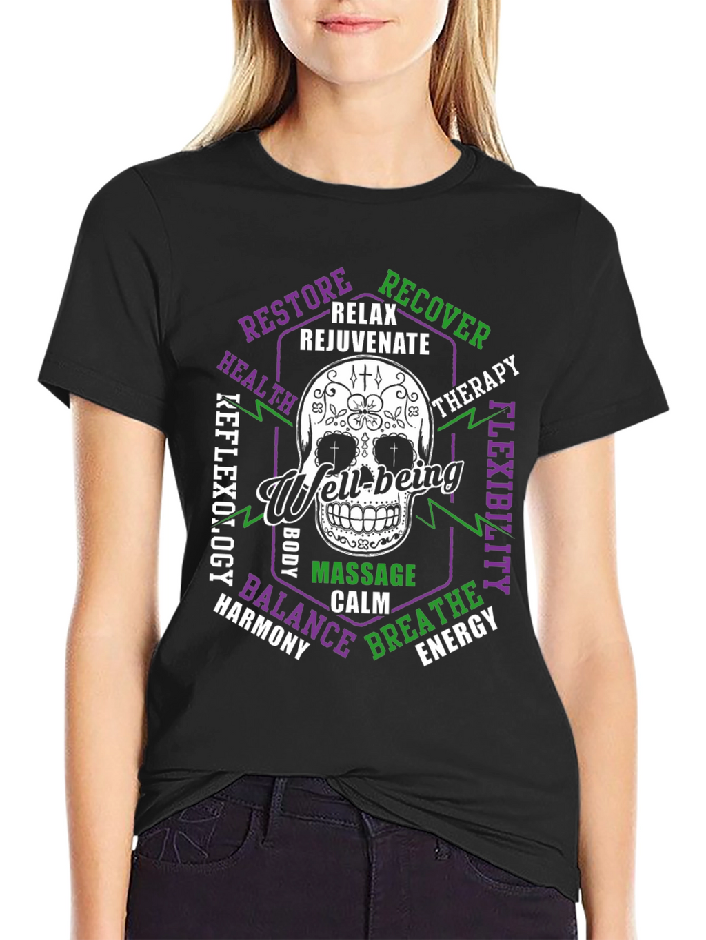 Well-being Skull Graphic T-Shirt