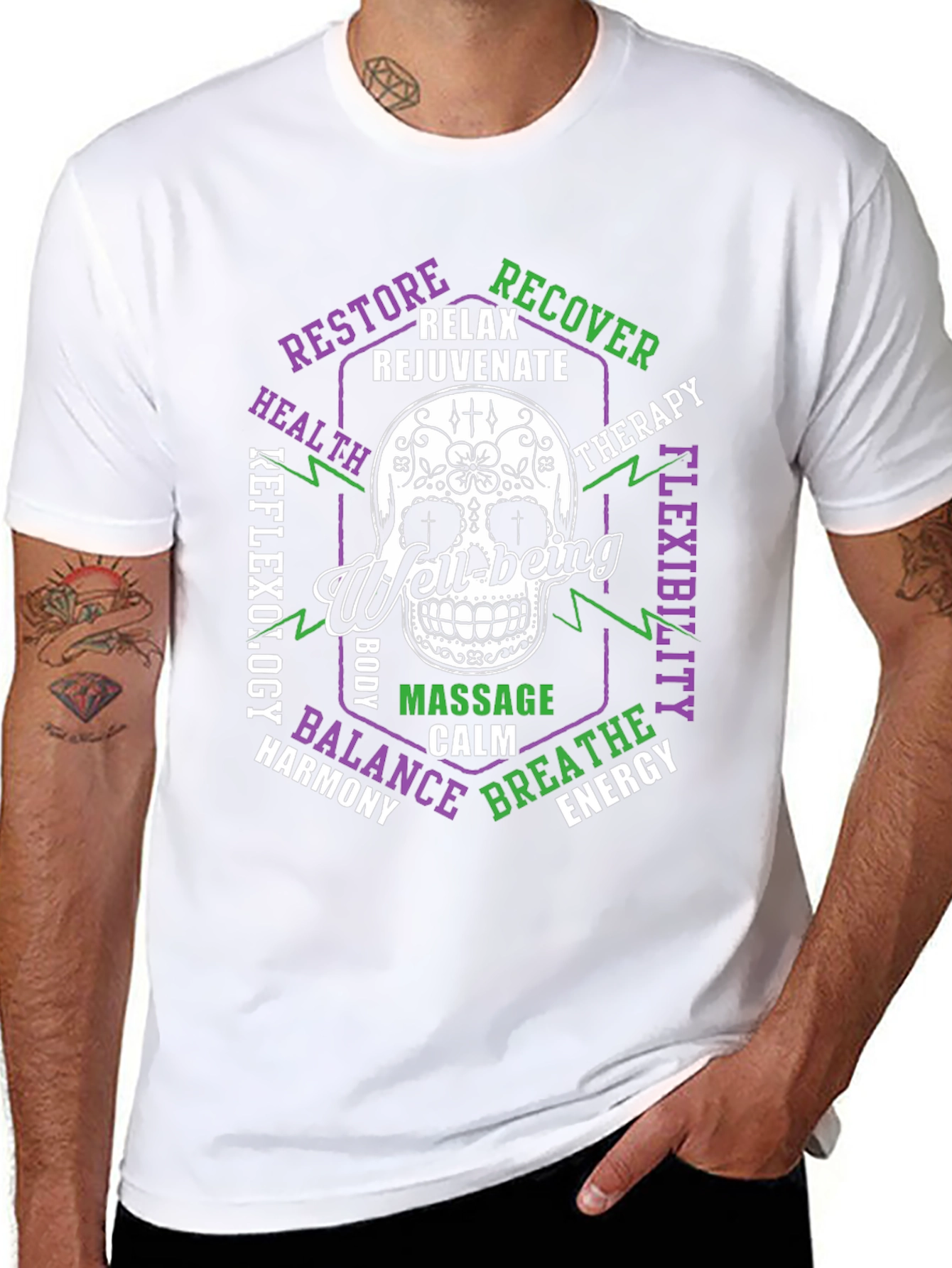 Well-being Skull Graphic T-Shirt
