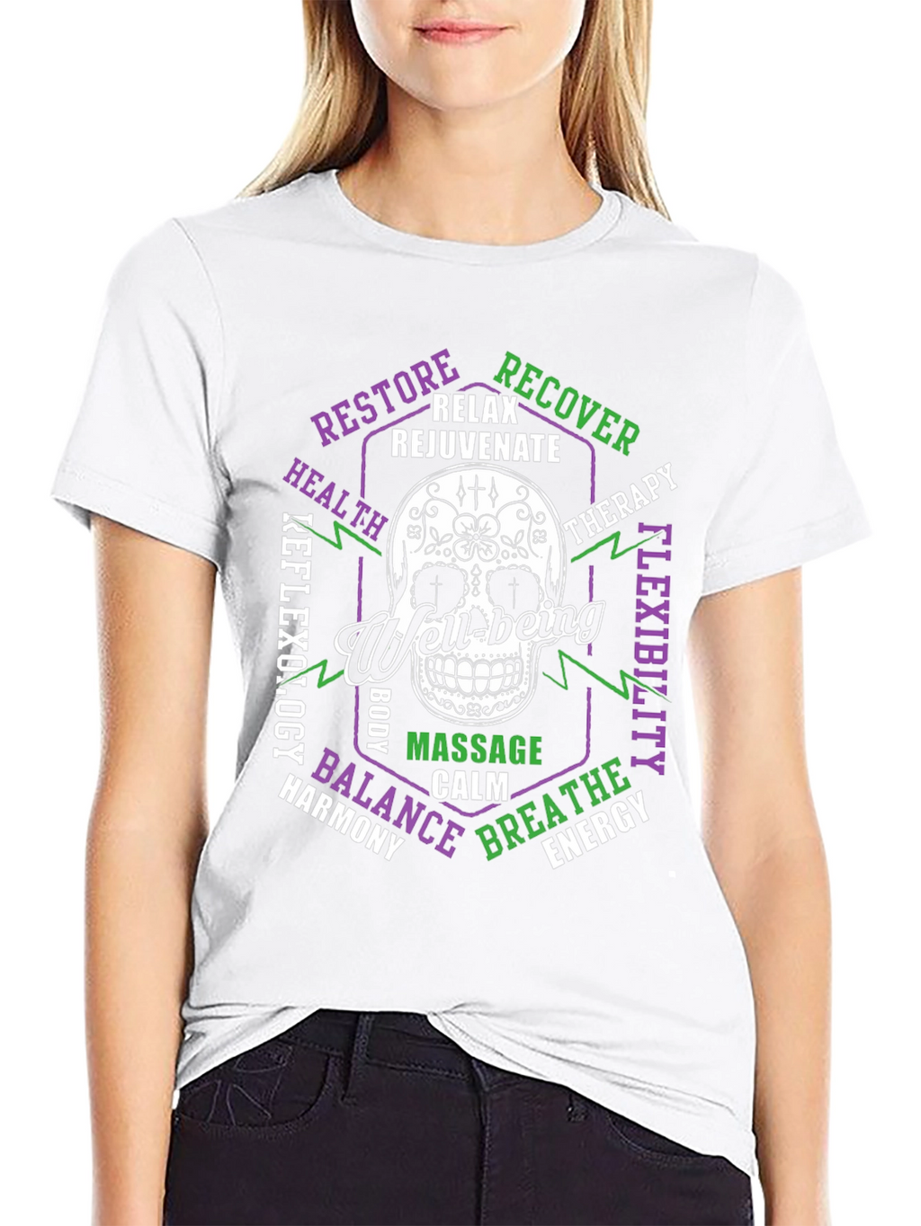 Well-being Skull Graphic T-Shirt