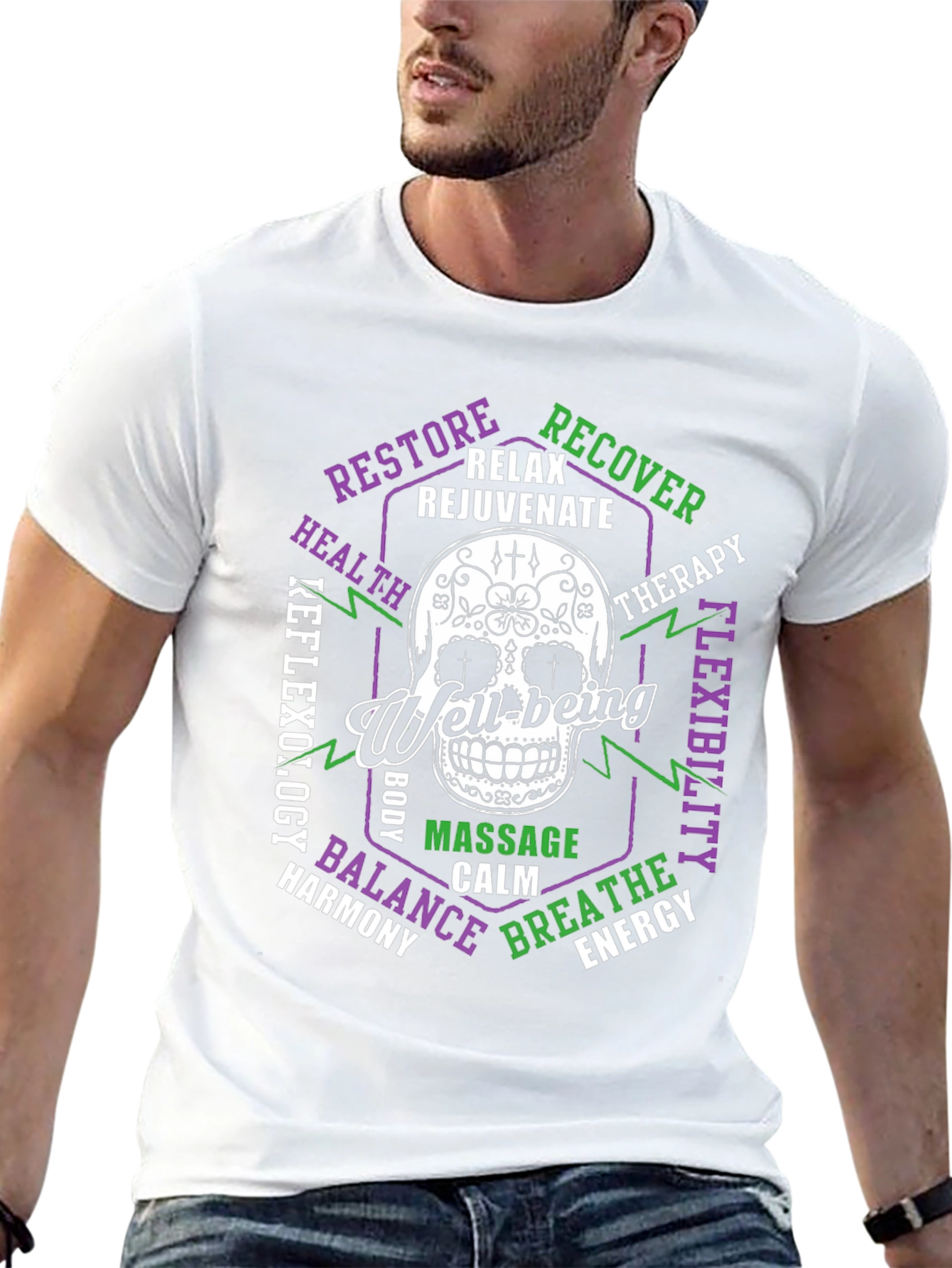 Well-being Skull Graphic T-Shirt