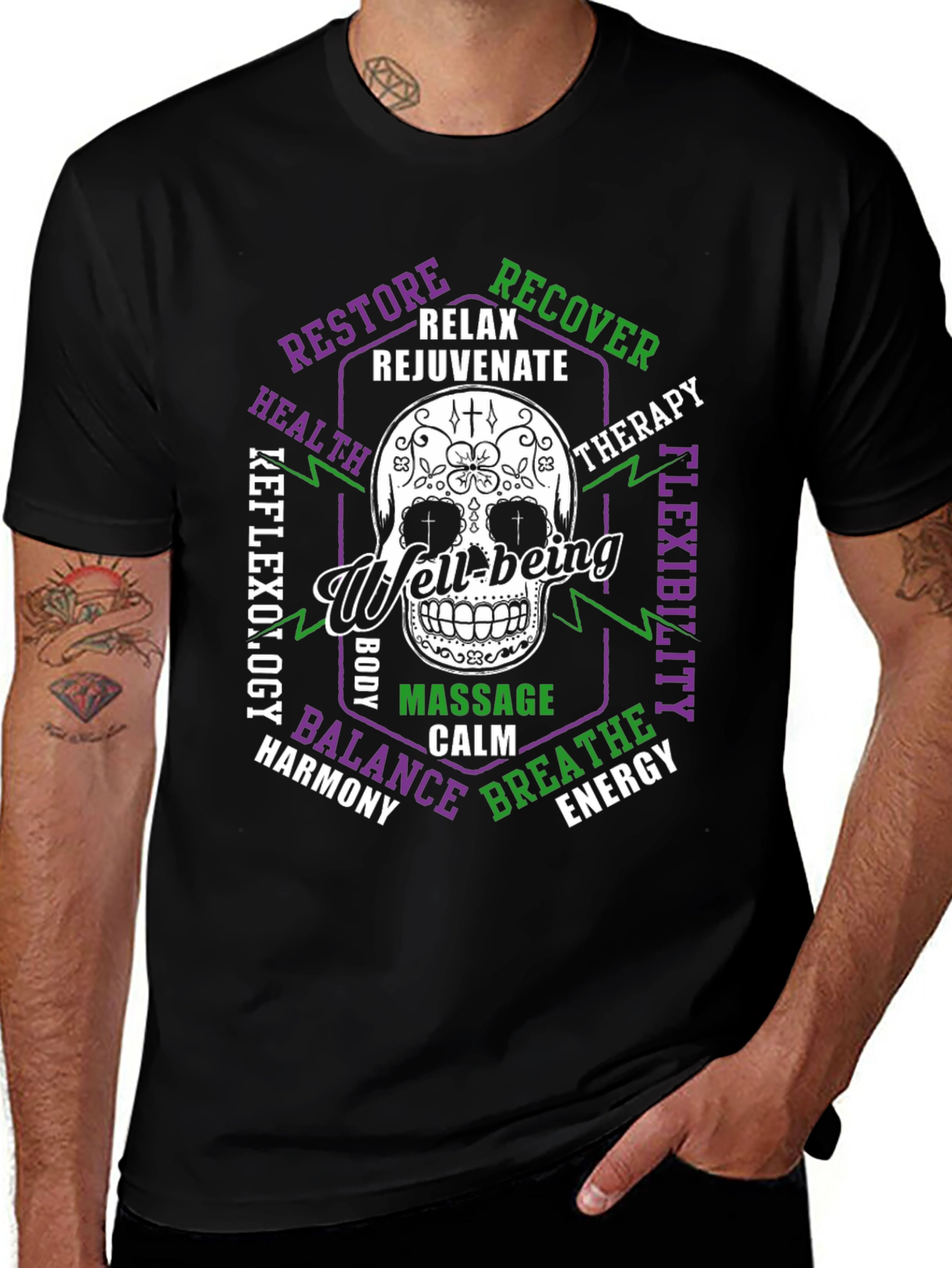 Well-being Skull Graphic T-Shirt