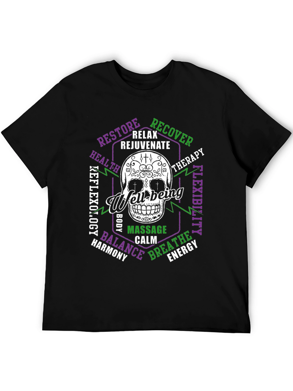 Well-being Skull Graphic T-Shirt