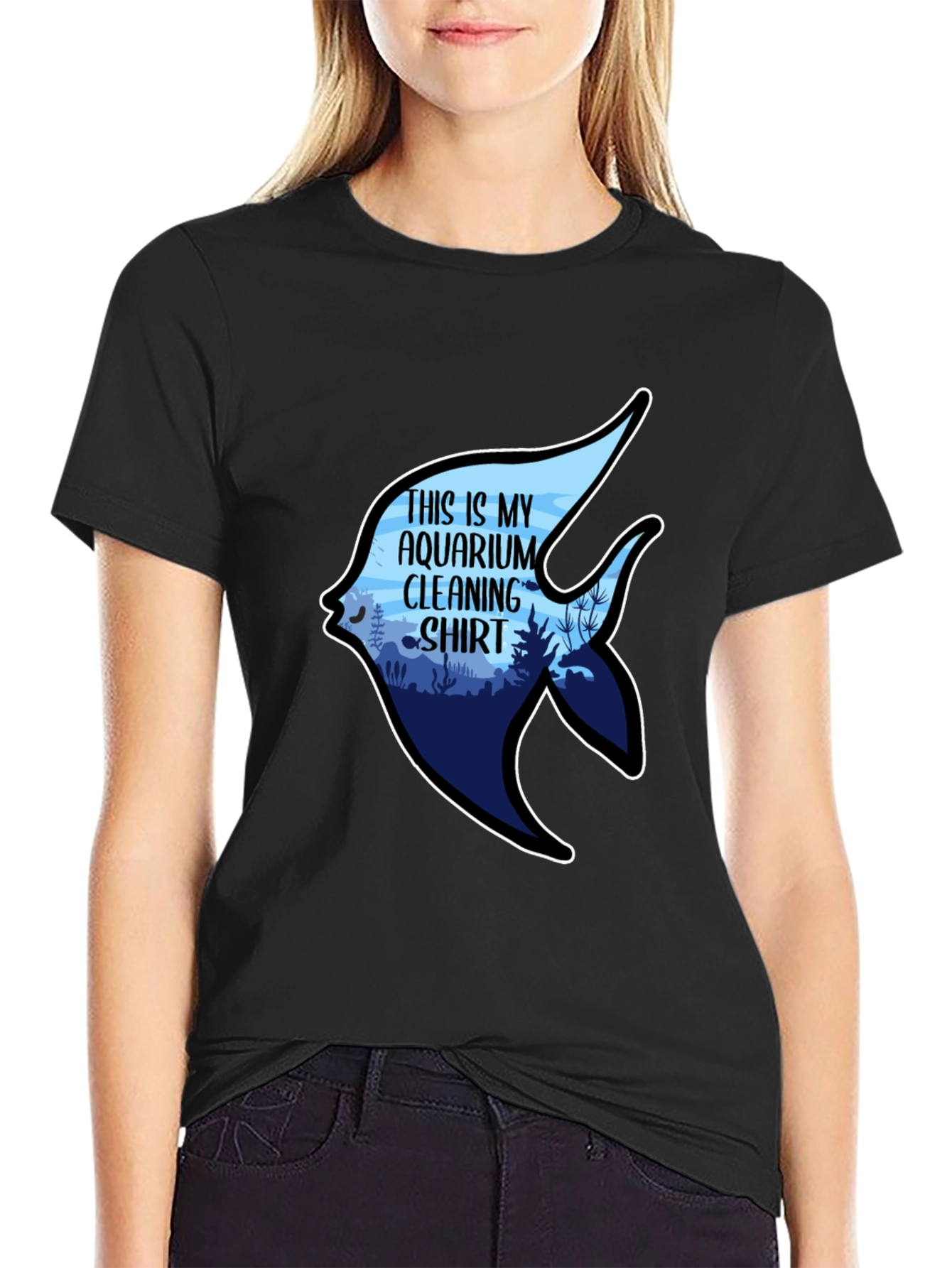 Aquarium Cleaning Shirt - Novelty Graphic Tee