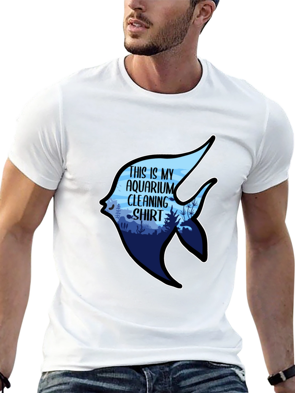 Aquarium Cleaning Shirt - Novelty Graphic Tee