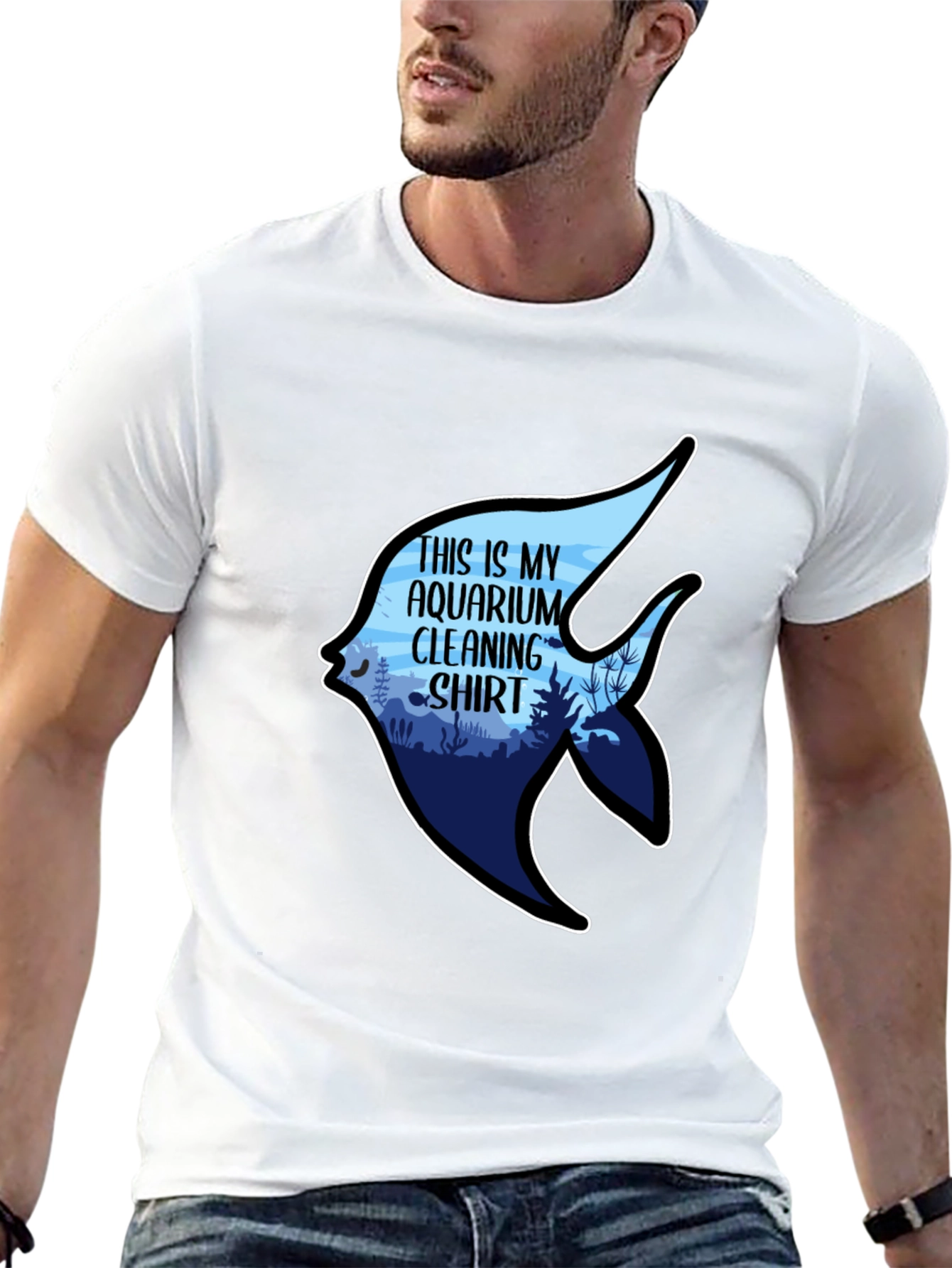 Aquarium Cleaning Shirt - Novelty Graphic Tee