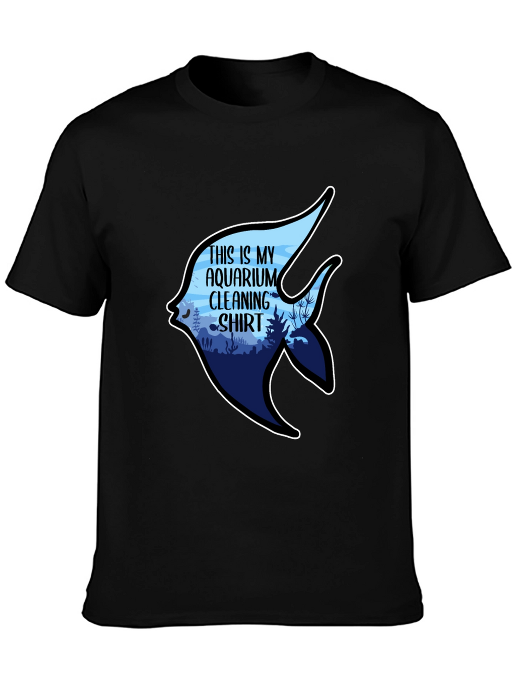Aquarium Cleaning Shirt - Novelty Graphic Tee