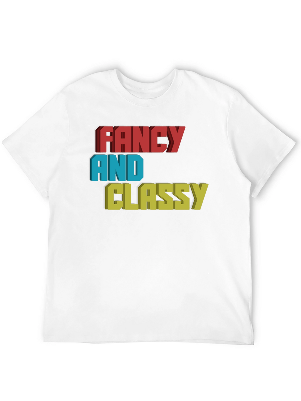 Fancy & Classy 3D Graphic Tee - Stylish Design