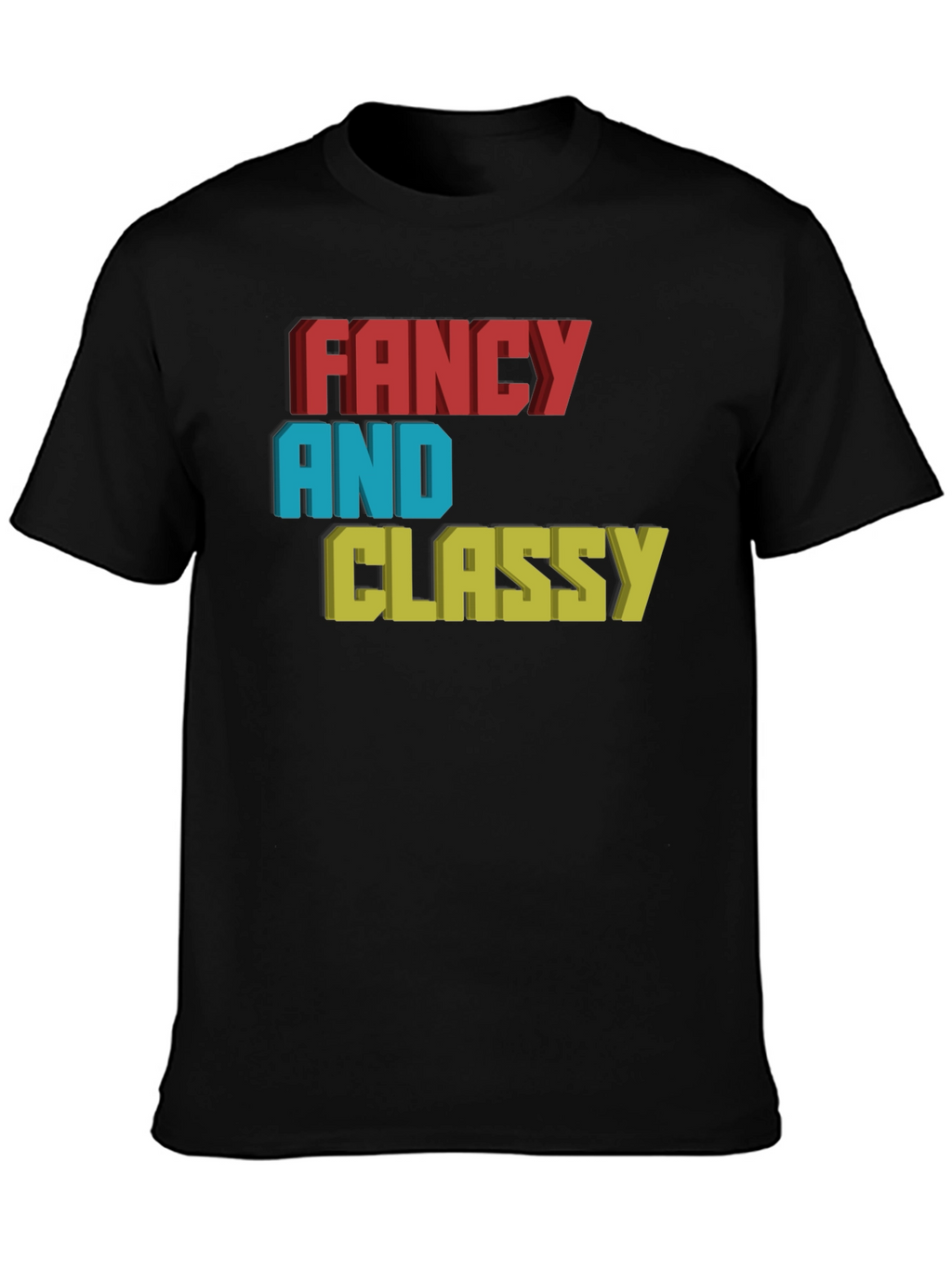 Fancy & Classy 3D Graphic Tee - Stylish Design