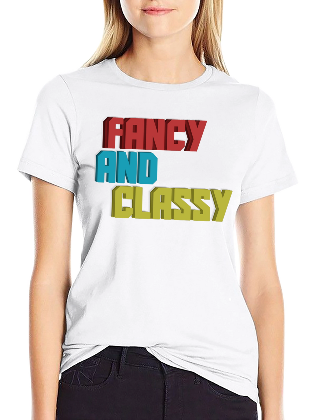 Fancy & Classy 3D Graphic Tee - Stylish Design