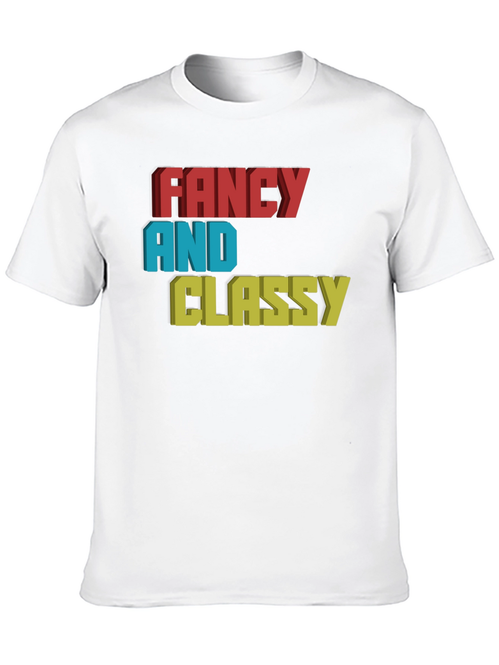 Fancy & Classy 3D Graphic Tee - Stylish Design