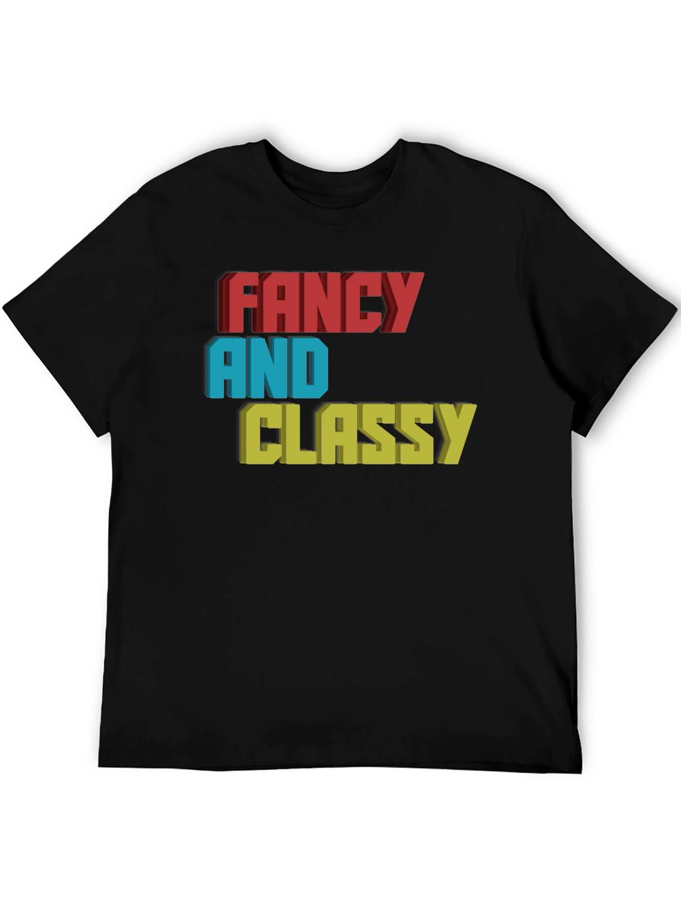 Fancy & Classy 3D Graphic Tee - Stylish Design