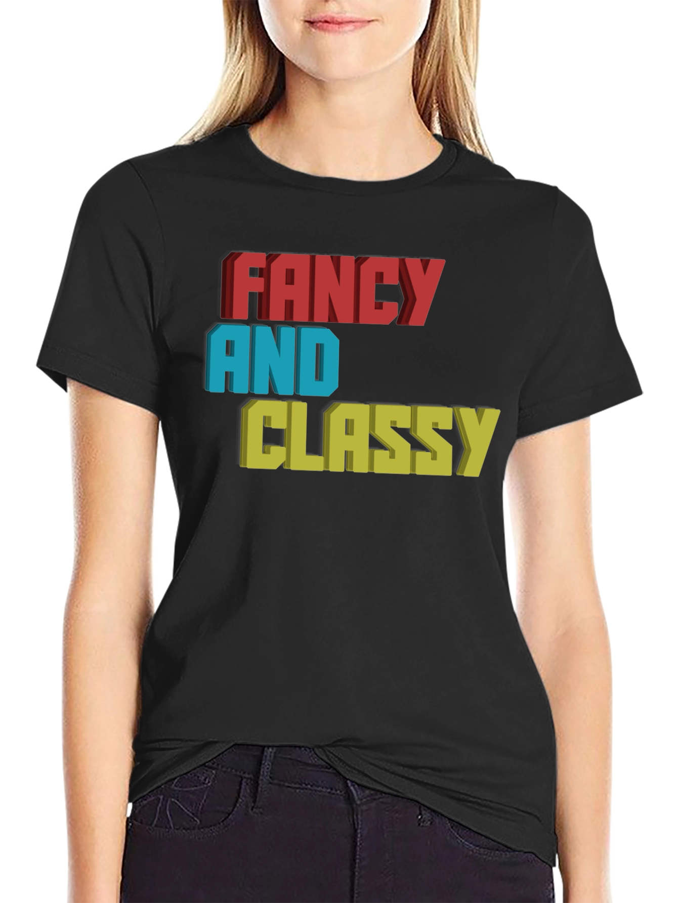 Fancy & Classy 3D Graphic Tee - Stylish Design