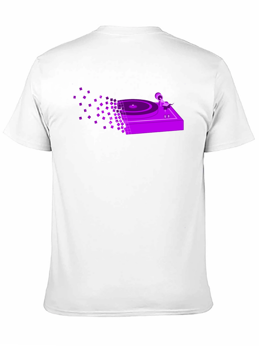 Retro DJ Turntable T-Shirt - Pixel Art Design