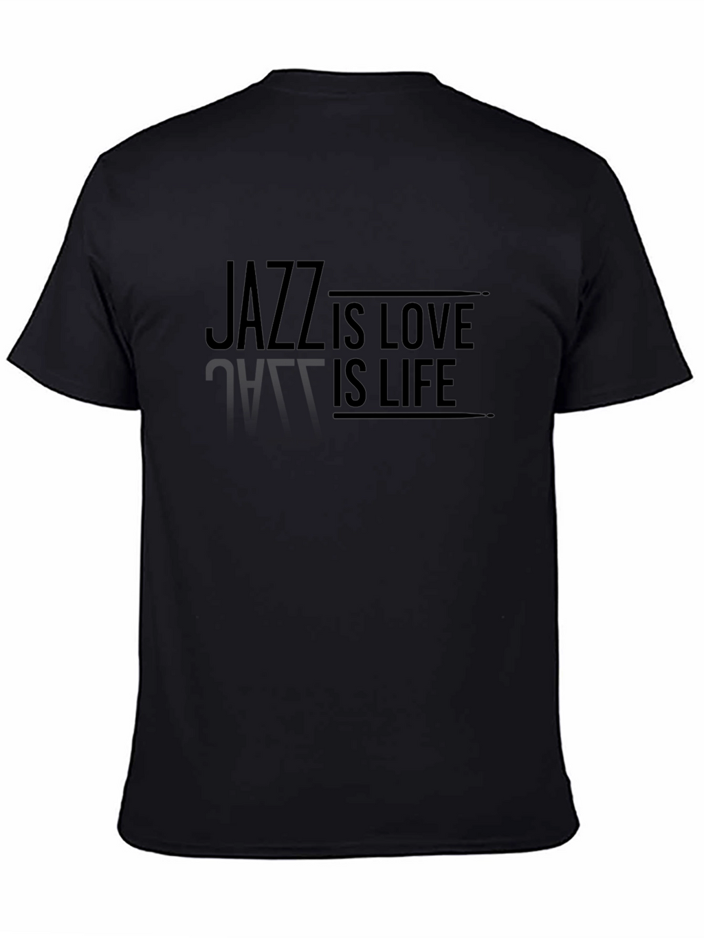 Jazz Is Love Is Life Graphic Tee - Black