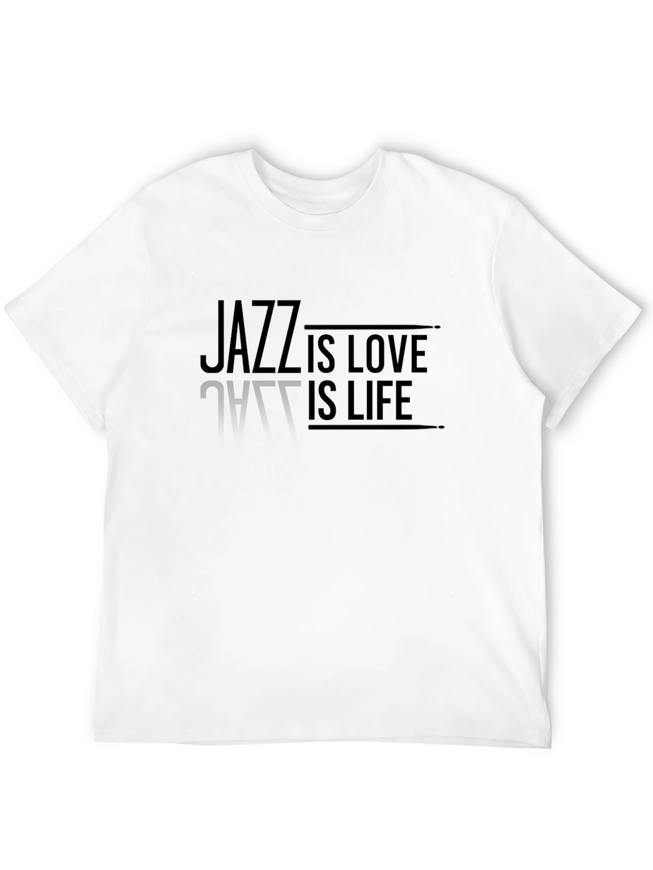 Jazz Is Love Is Life Graphic Tee - Black