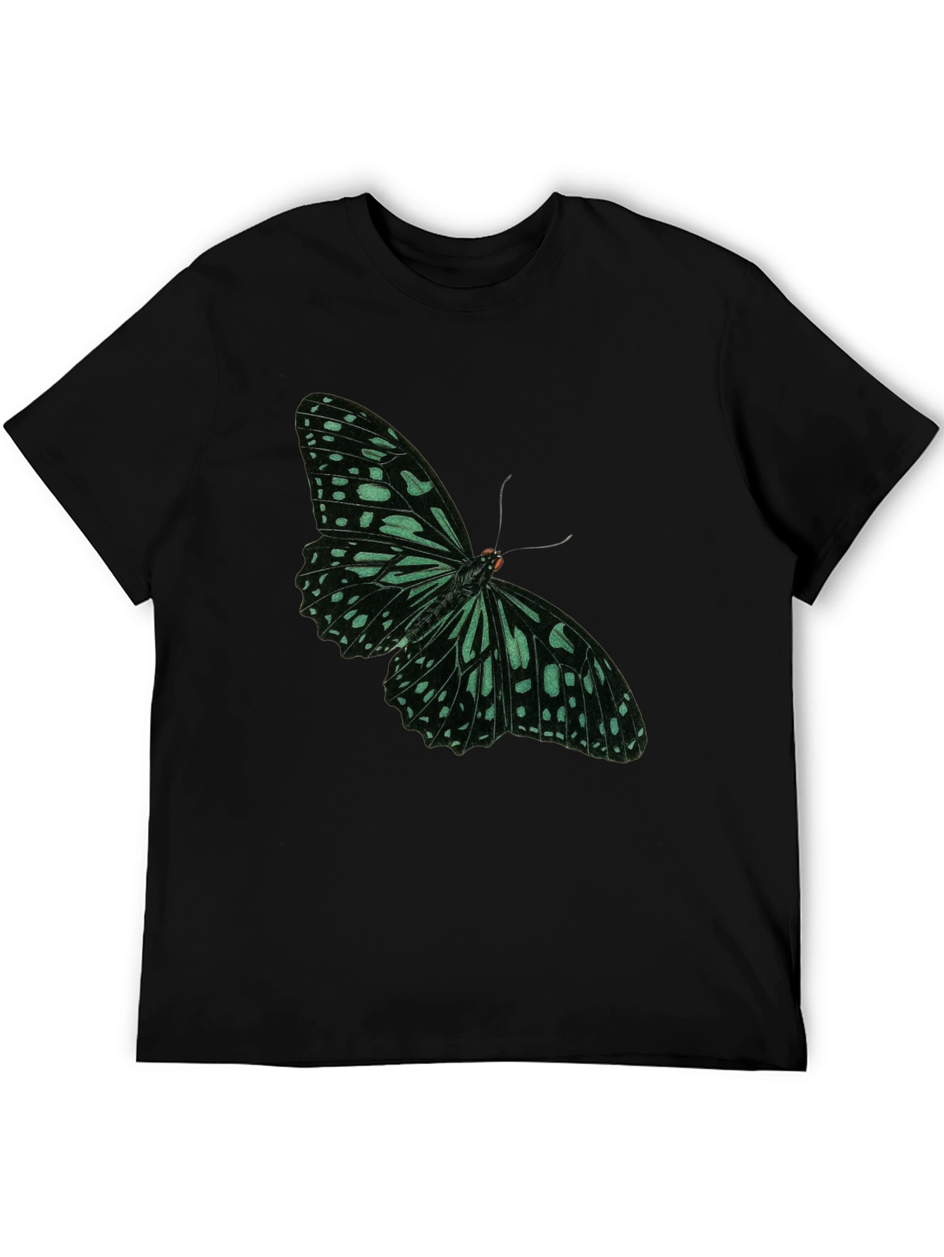 Butterfly Graphic Tee - Black Cotton Blend
