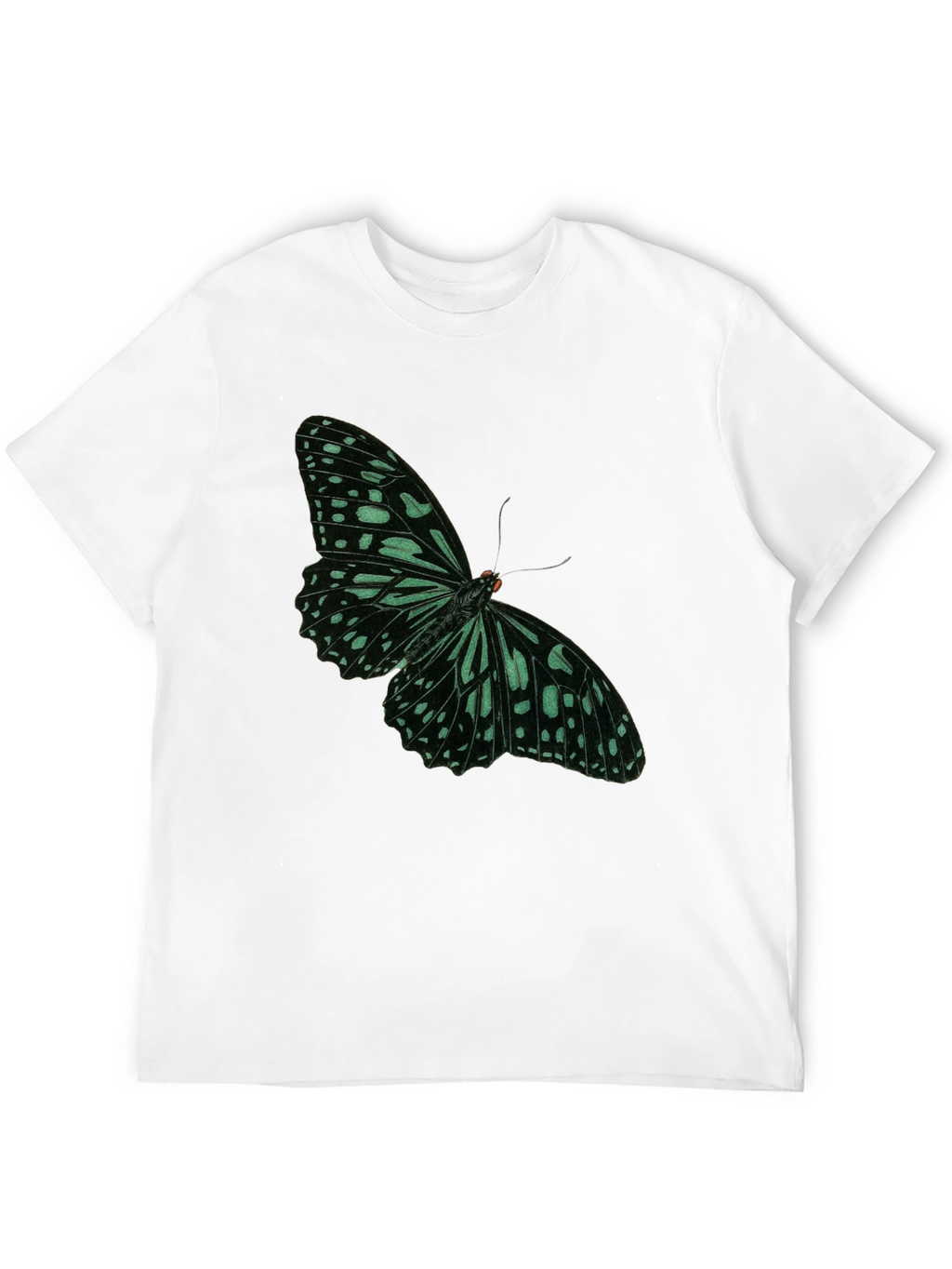 Butterfly Graphic Tee - Black Cotton Blend