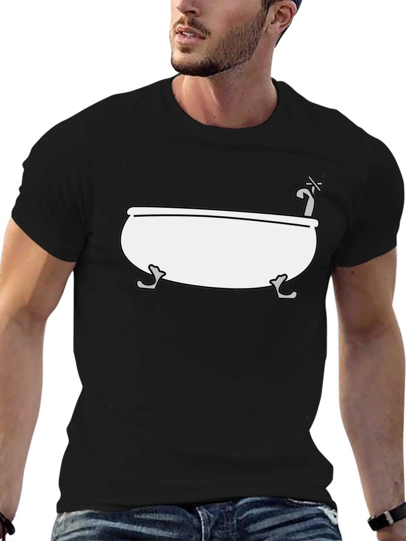 Funny Bathtub T-Shirt - Unique Graphic Tee