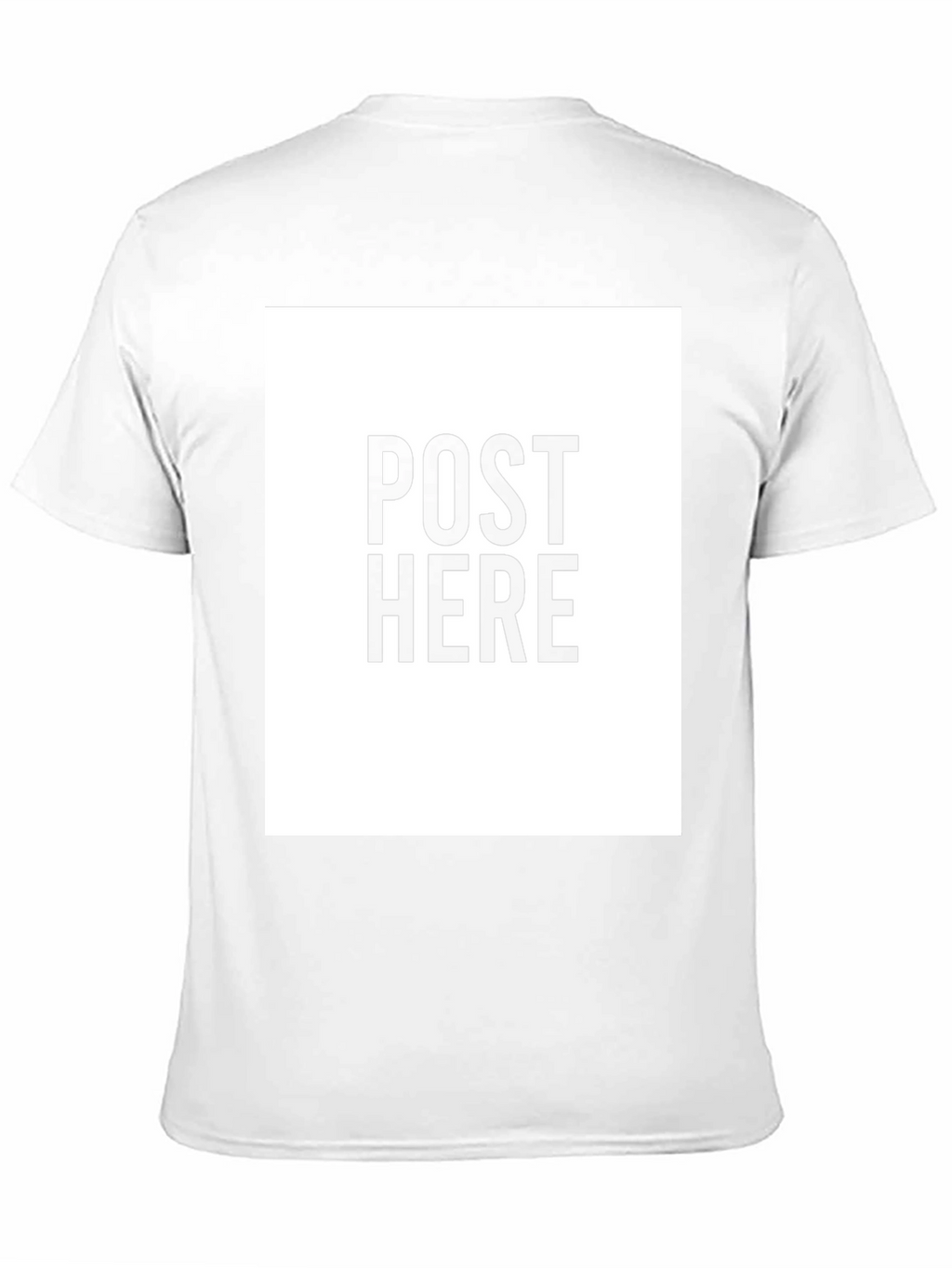 Black Tee: Post Here Graphic Print Casual Wear