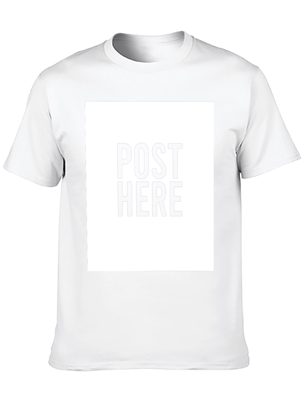 Black Tee: Post Here Graphic Print Casual Wear