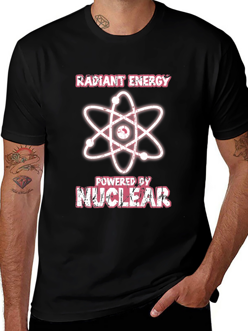 Radiant Energy Powered by Nuclear Black T-Shirt
