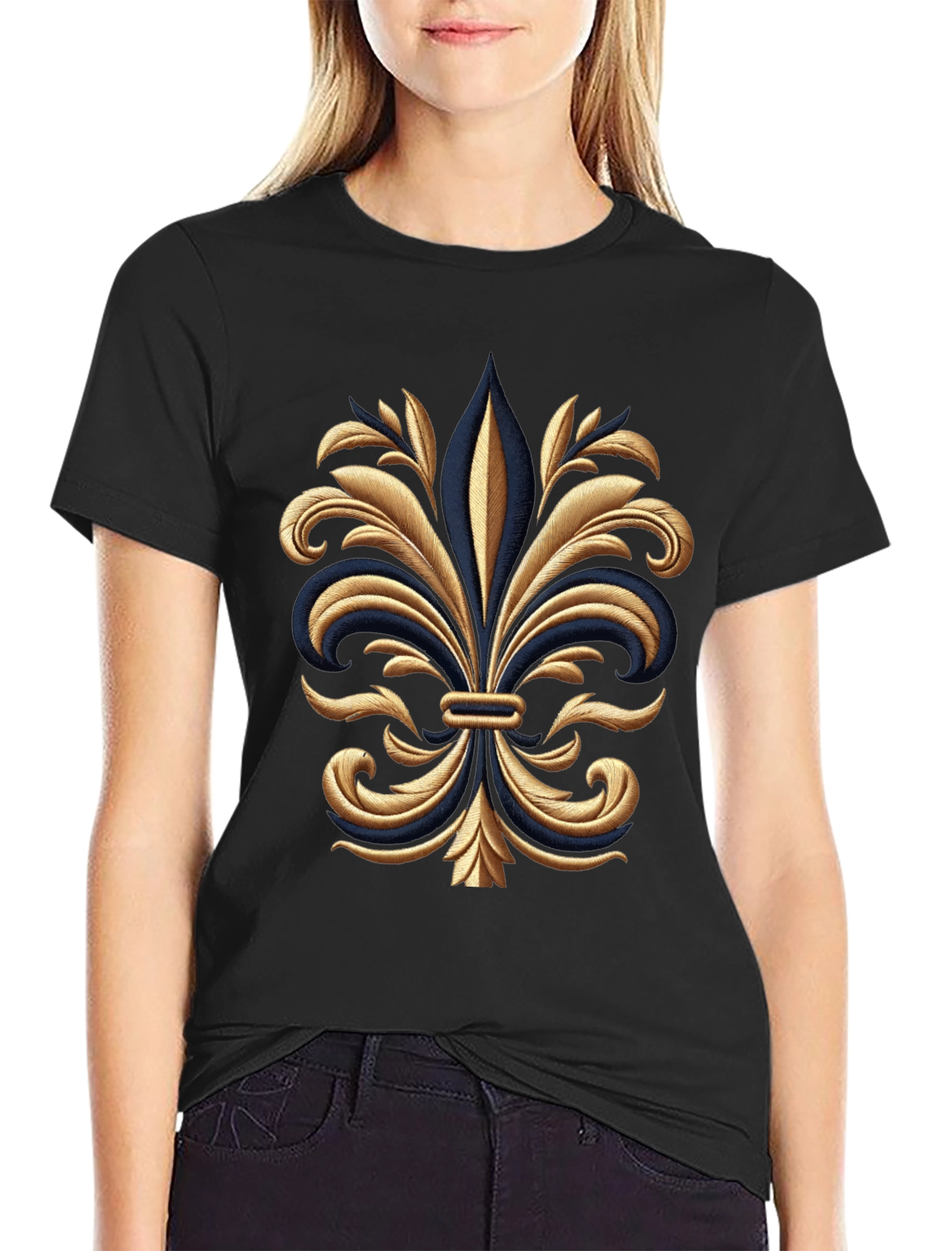 Fleur-de-Lis Graphic Tee - Gildan Softstyle