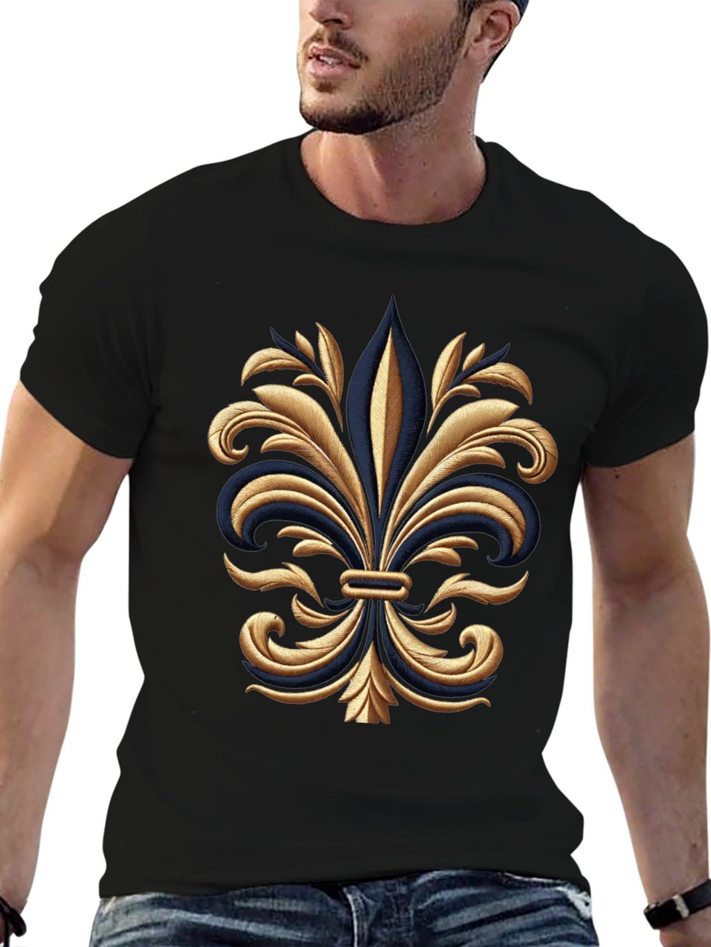 Fleur-de-Lis Graphic Tee - Gildan Softstyle