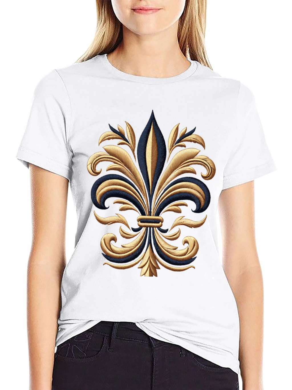 Fleur-de-Lis Graphic Tee - Gildan Softstyle
