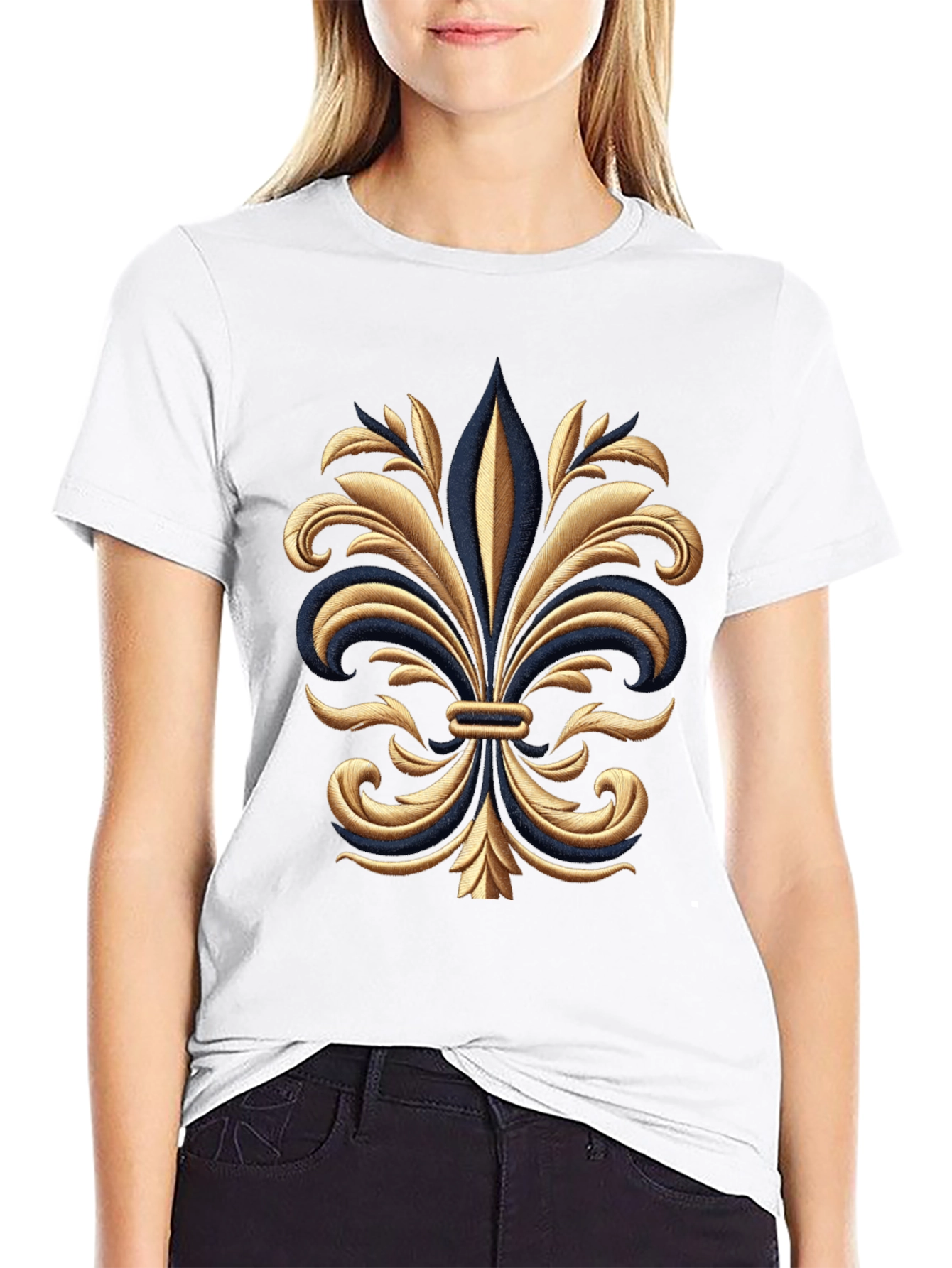 Fleur-de-Lis Graphic Tee - Gildan Softstyle