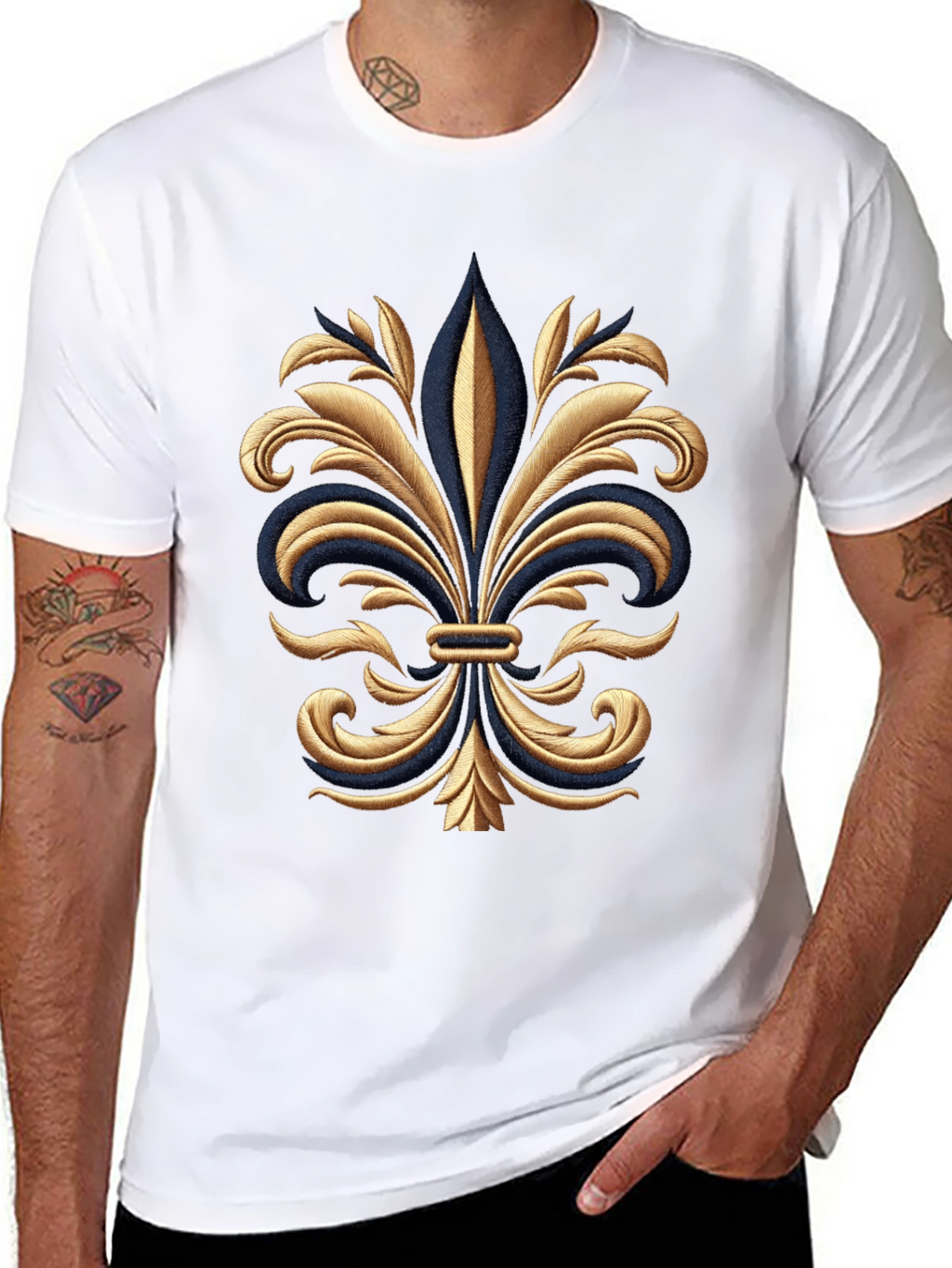 Fleur-de-Lis Graphic Tee - Gildan Softstyle