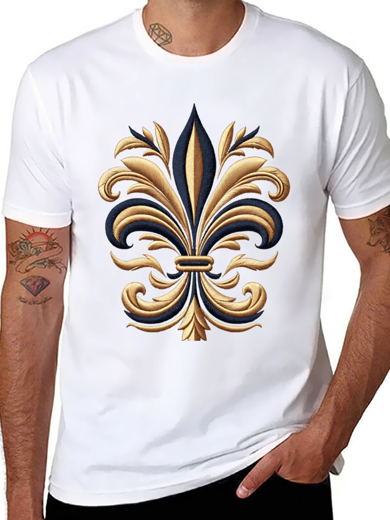 Fleur-de-Lis Graphic Tee - Gildan Softstyle
