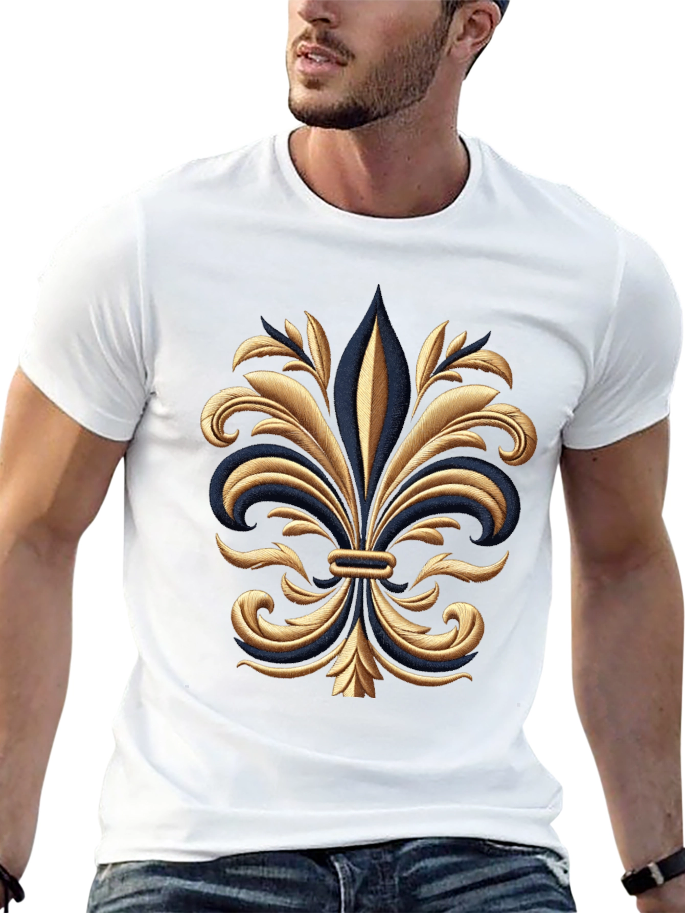Fleur-de-Lis Graphic Tee - Gildan Softstyle