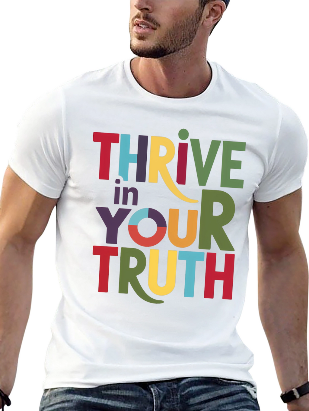 Thrive in Your Truth Graphic Tee - Black