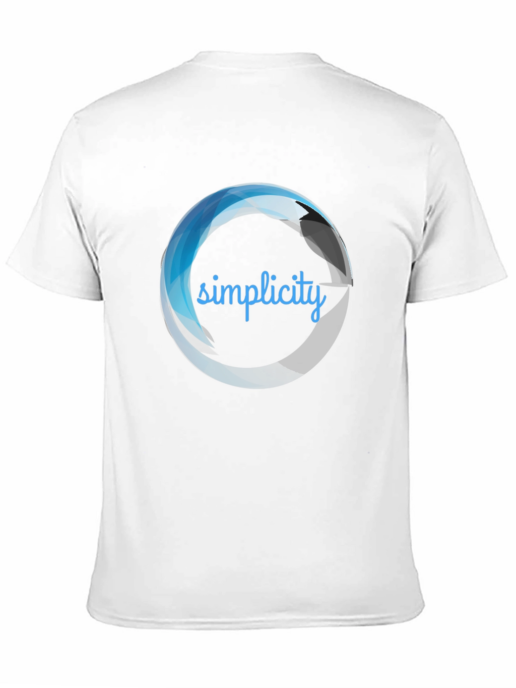 Mens Simplicity Graphic Print Black T-Shirt