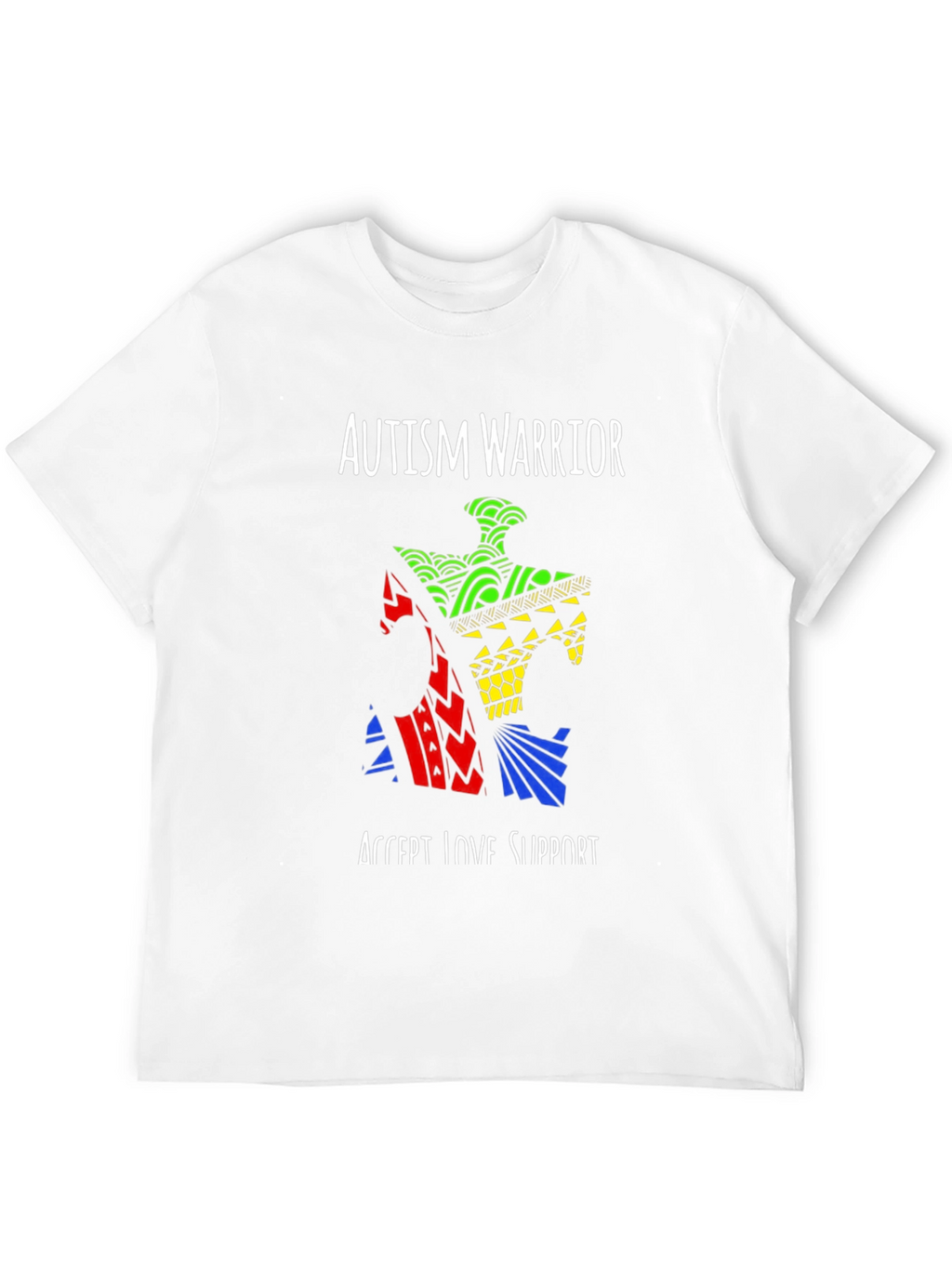 Autism Warrior Puzzle Piece T-Shirt