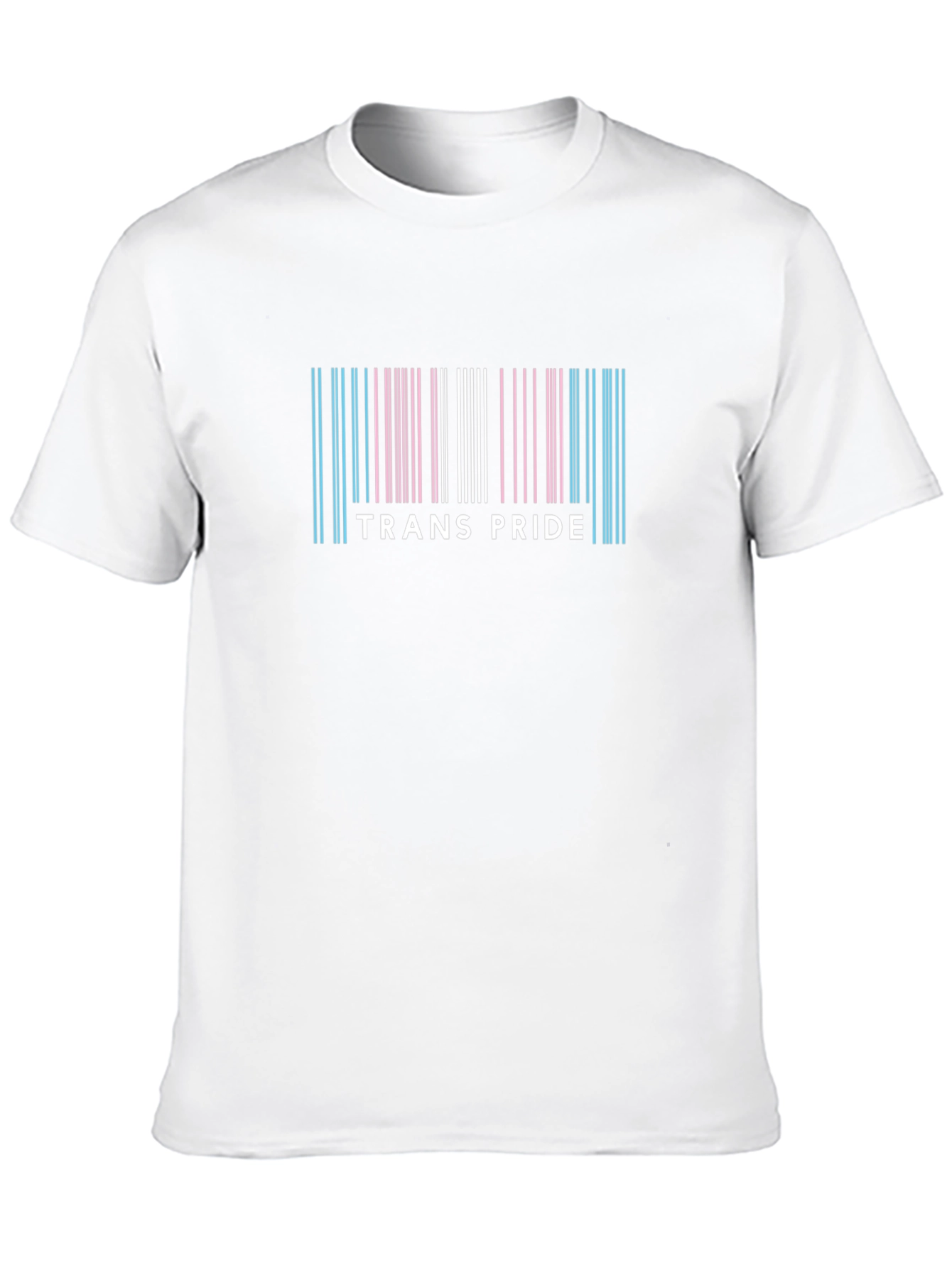Trans Pride Barcode T-Shirt - LGBTQ+ Apparel