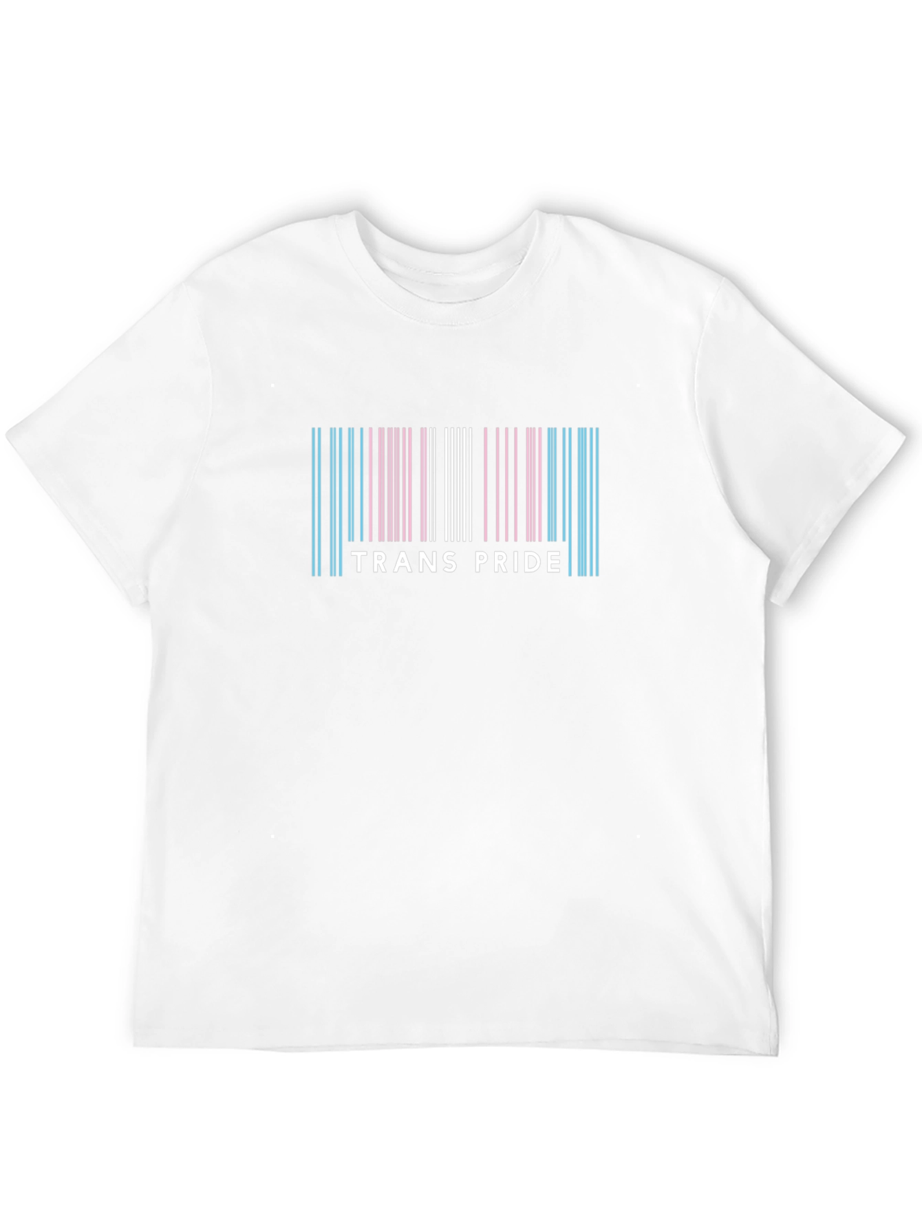 Trans Pride Barcode T-Shirt - LGBTQ+ Apparel