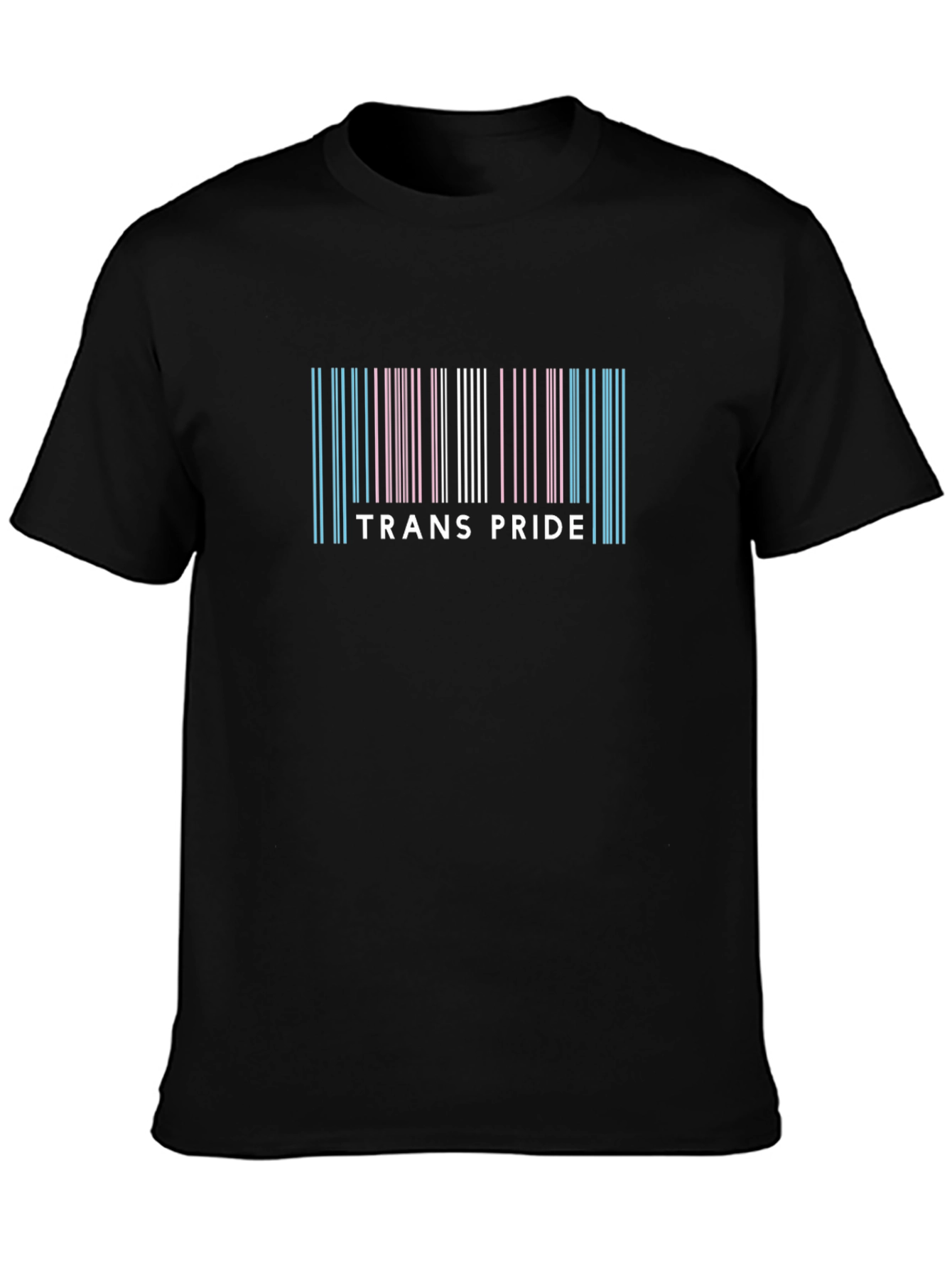 Trans Pride Barcode T-Shirt - LGBTQ+ Apparel
