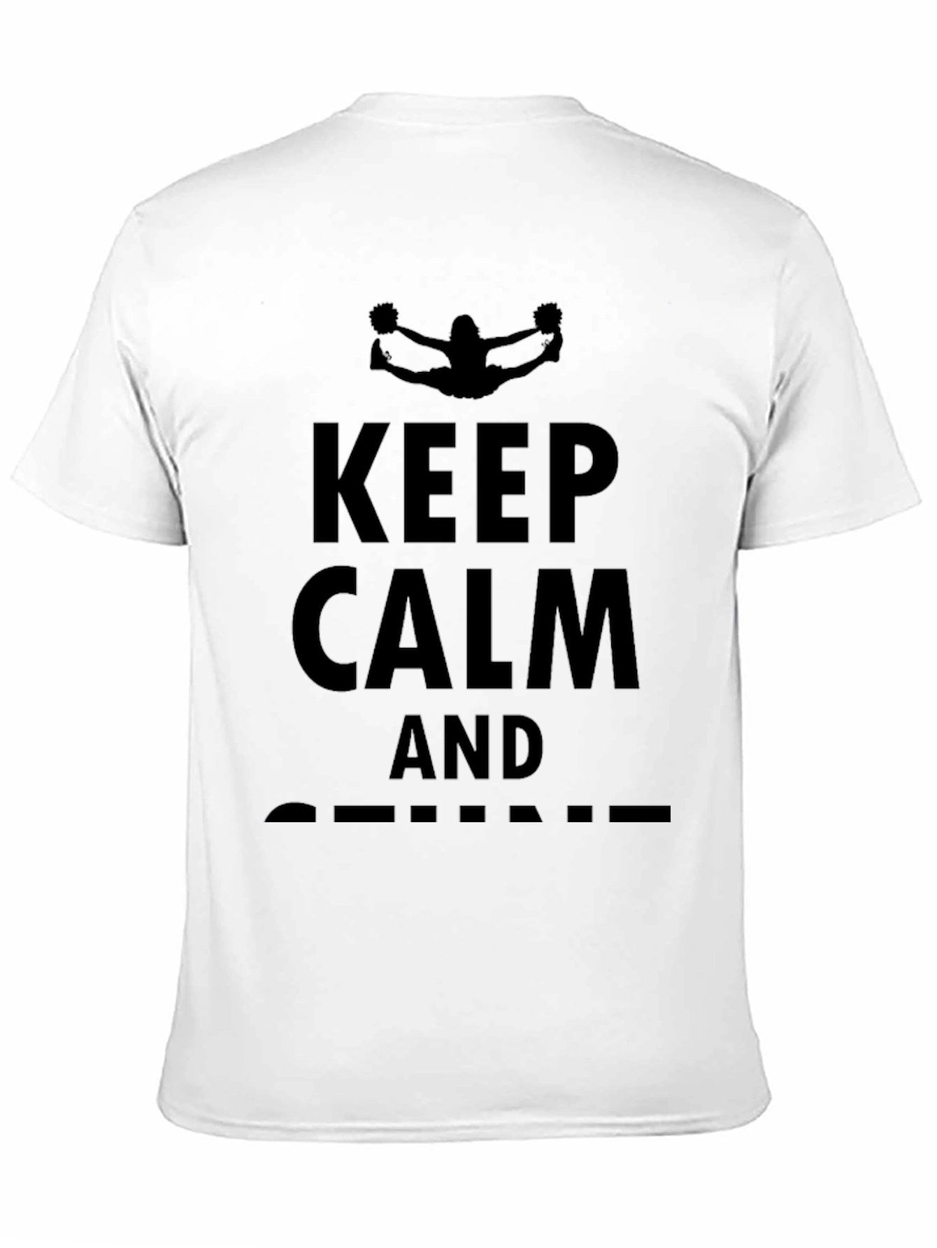 Keep Calm and Cheer On Black T-Shirt