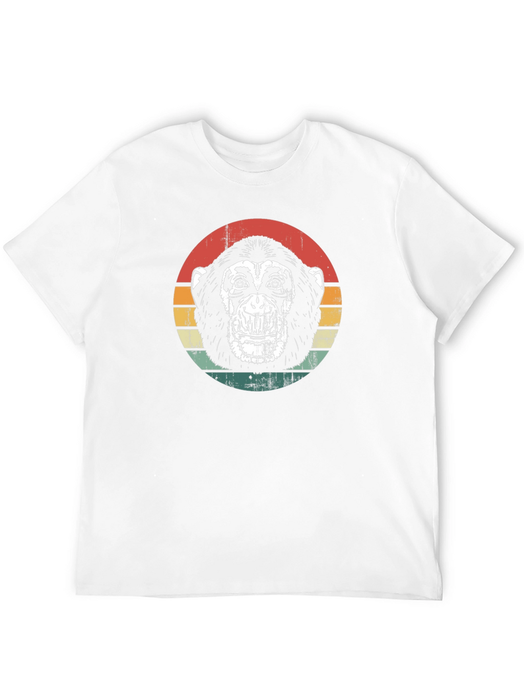 Retro Monkey Graphic Tee - Classic Black T-Shirt