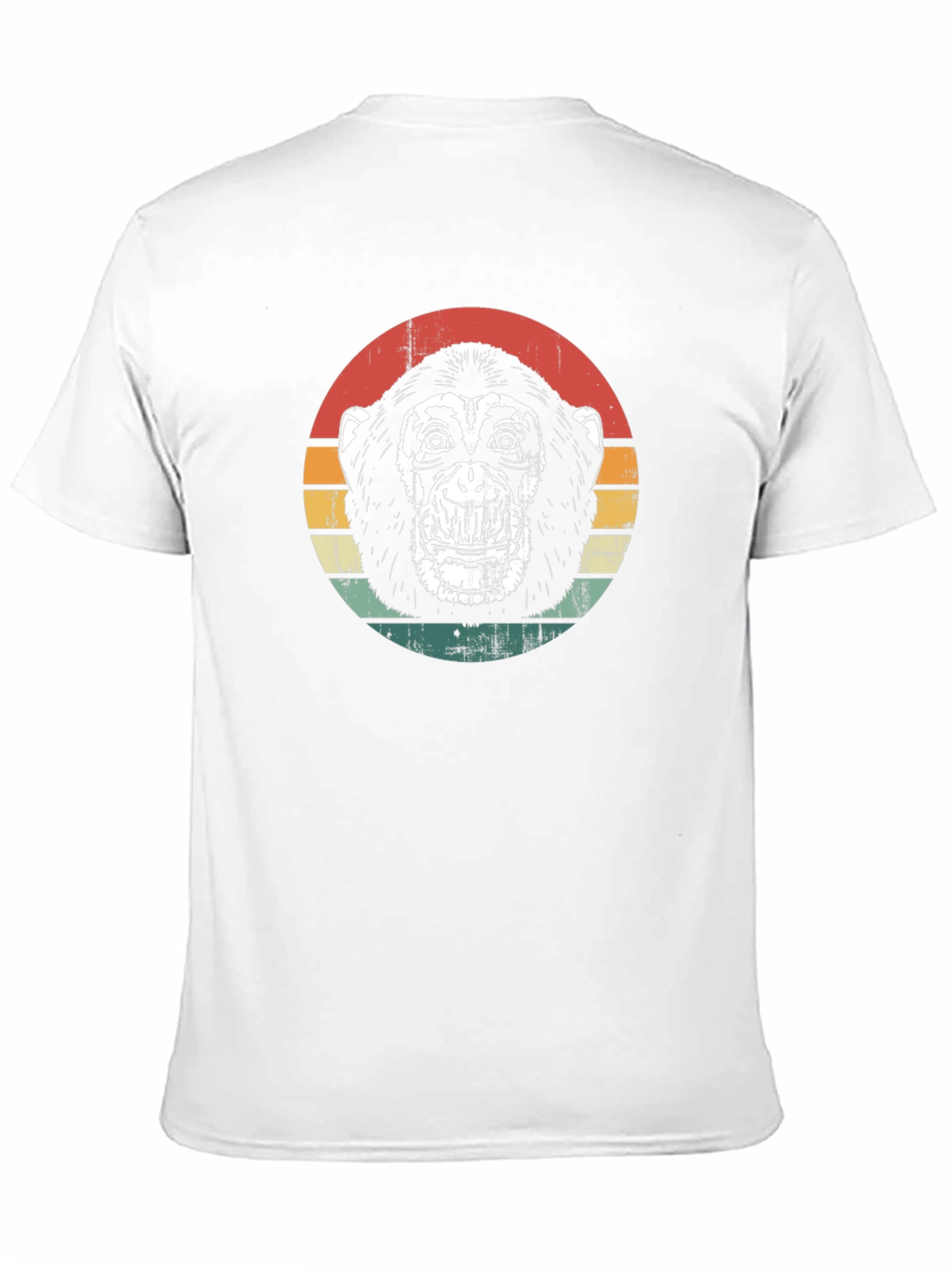 Retro Monkey Graphic Tee - Classic Black T-Shirt