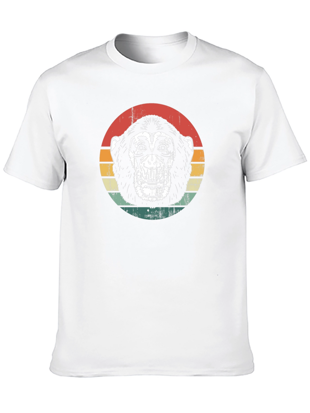 Retro Monkey Graphic Tee - Classic Black T-Shirt