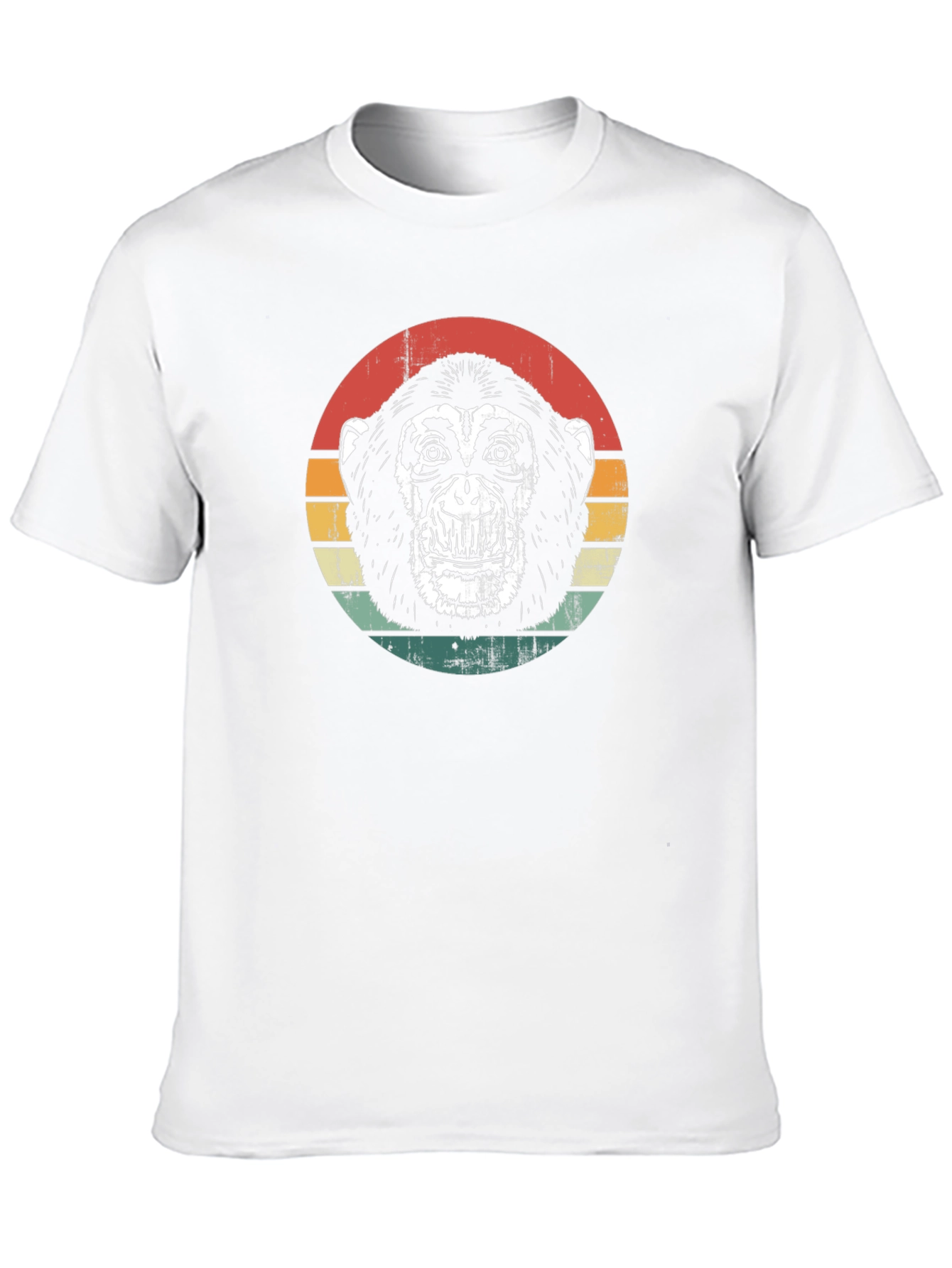 Retro Monkey Graphic Tee - Classic Black T-Shirt