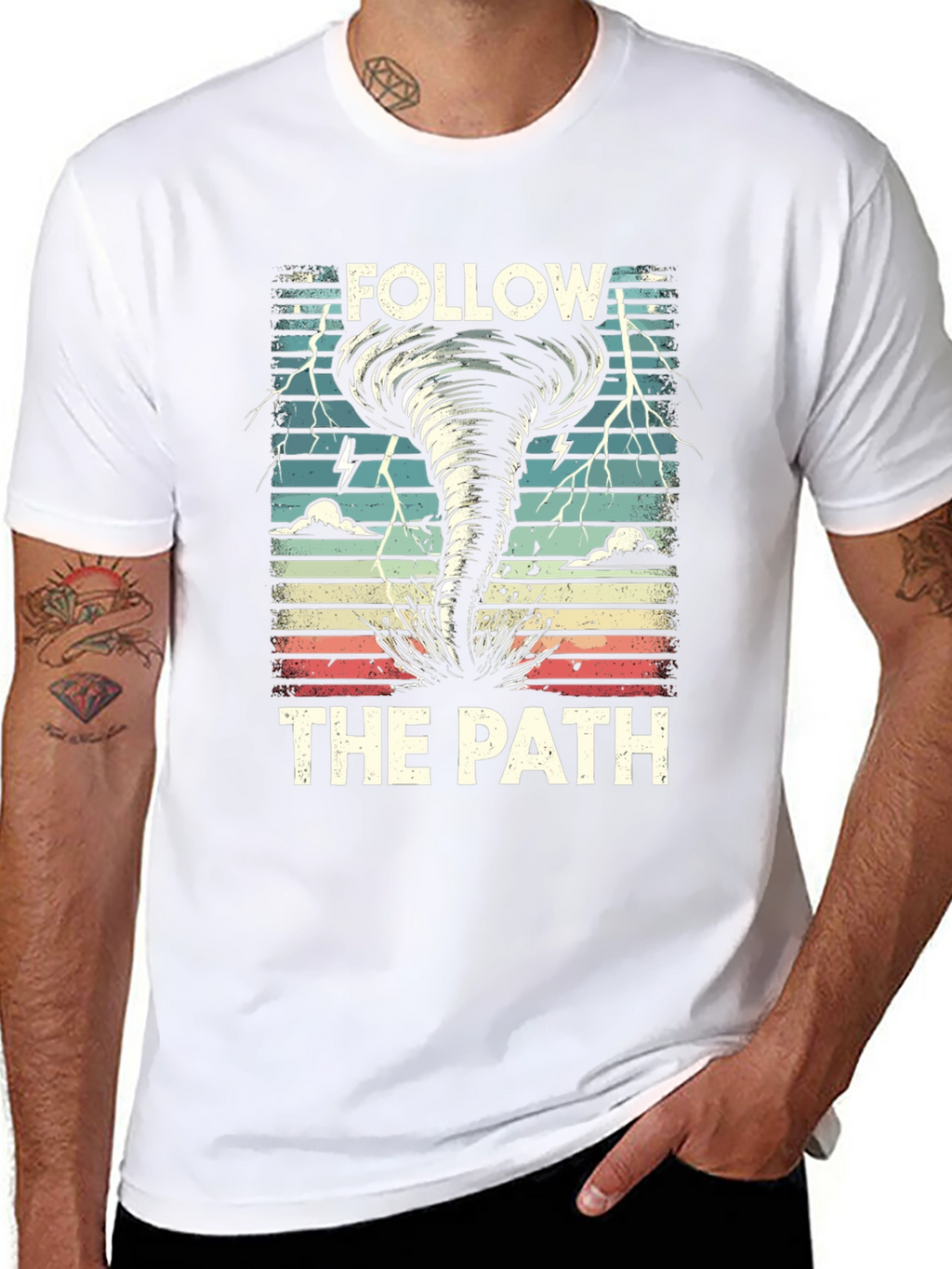 Follow the Path Tornado Graphic T-Shirt