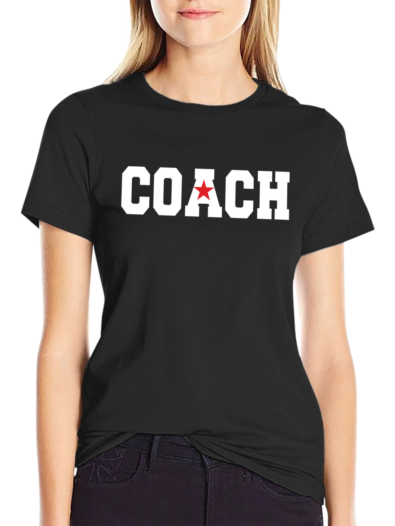 Coach T-Shirt with Red Star