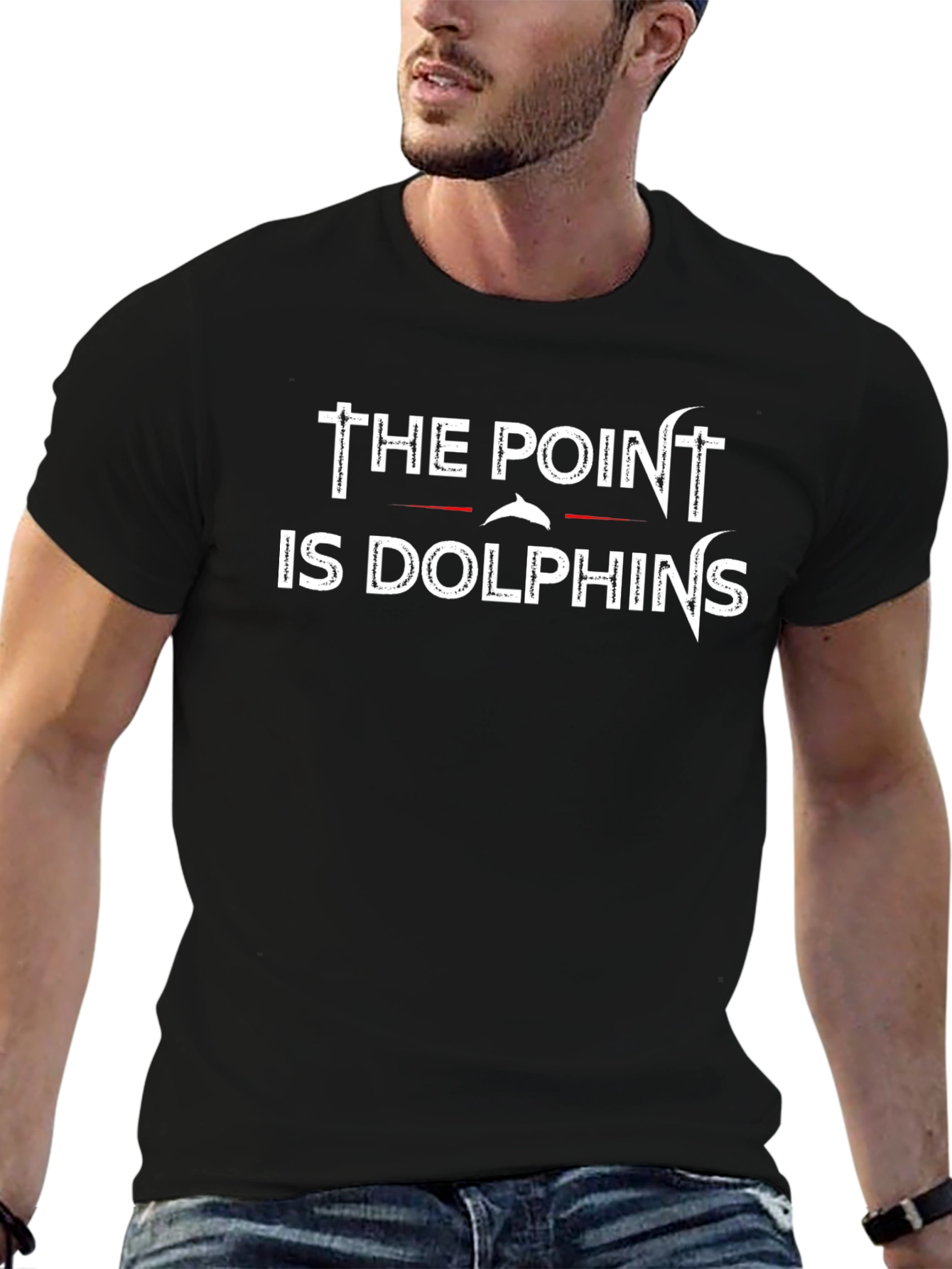 The Point is Dolphins Graphic T-Shirt