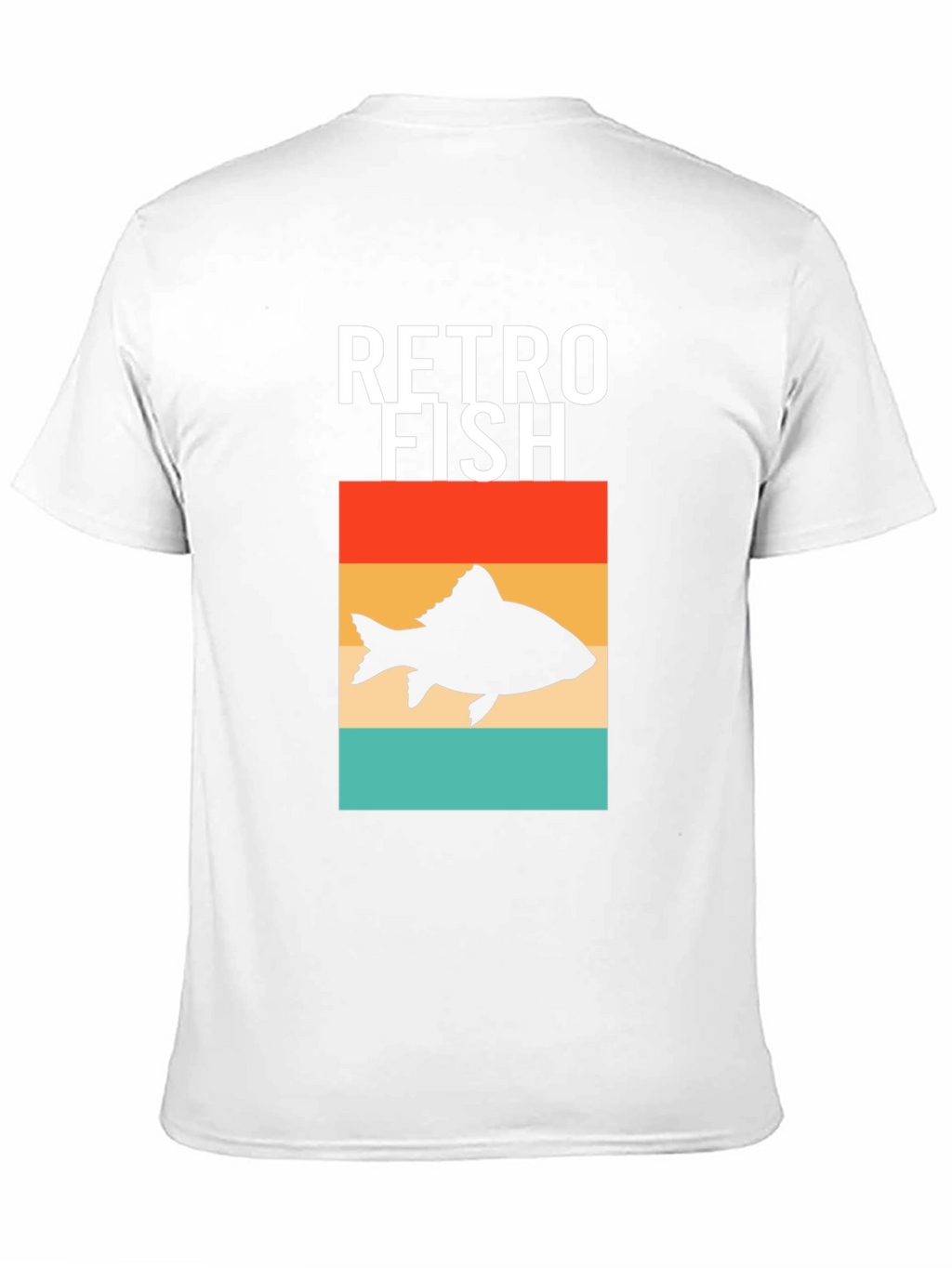 Retro Fish Graphic Tee - Stylish Mens Black T-Shirt