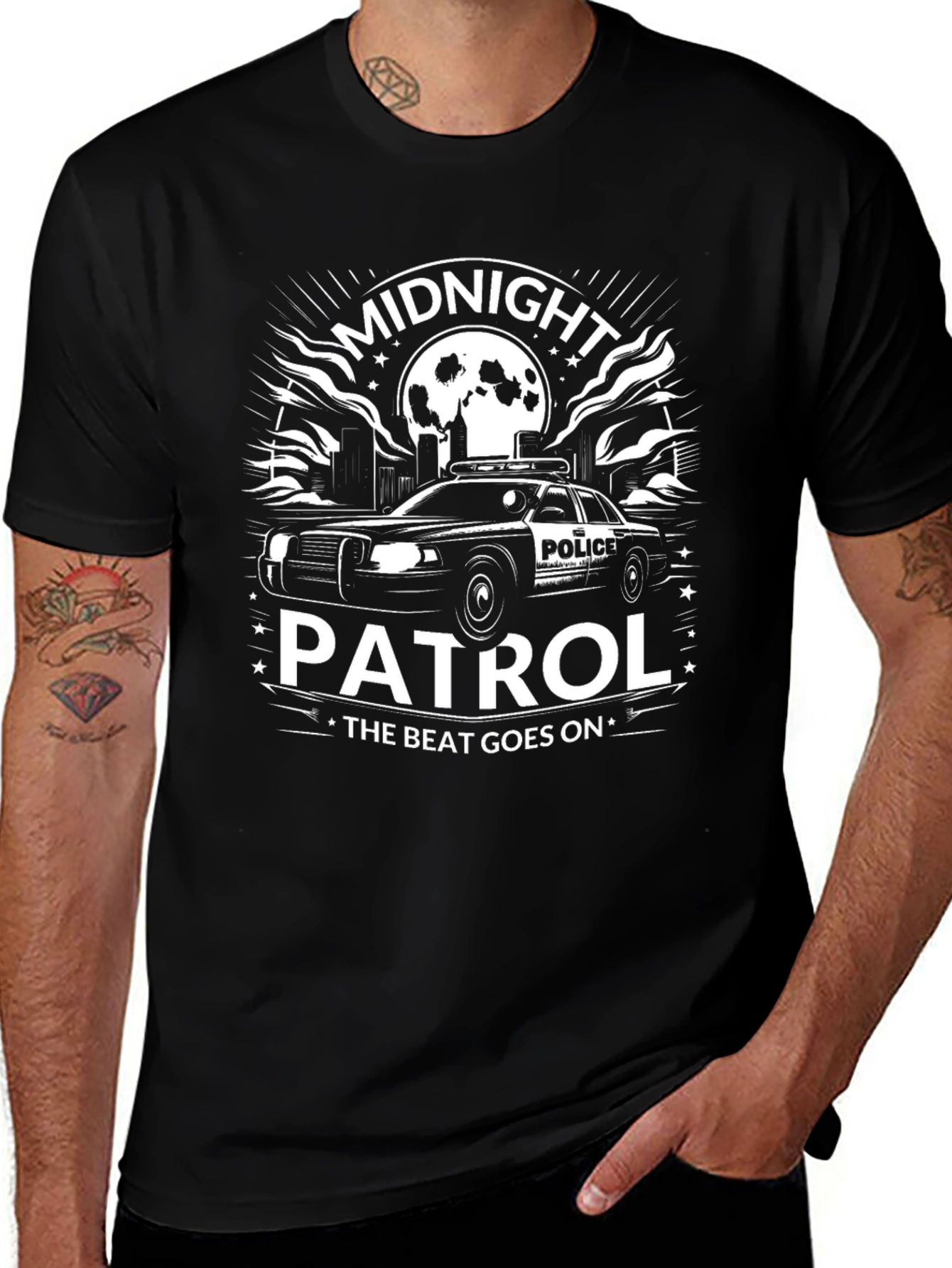Midnight Patrol T-Shirt - The Beat Goes On