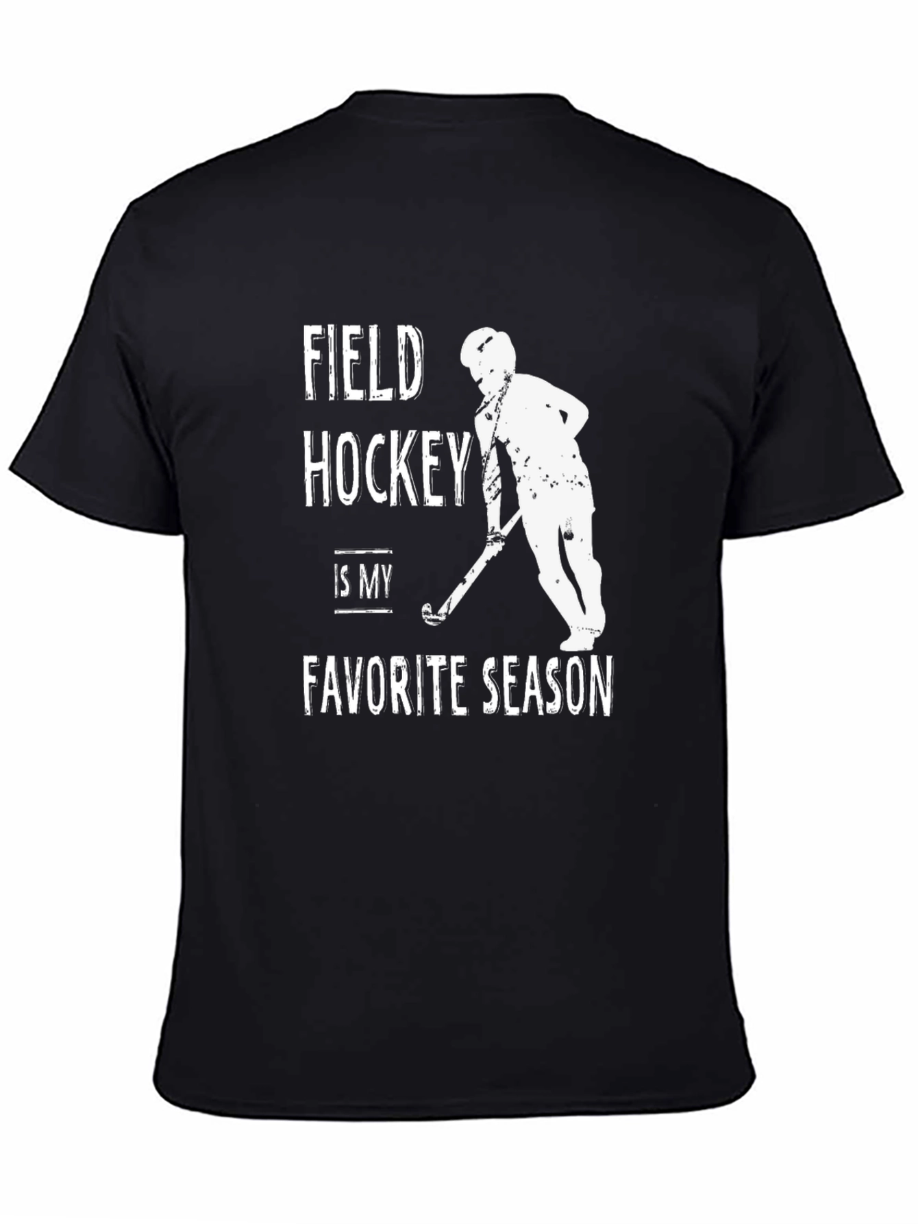 Field Hockey Favorite Season Black T-Shirt