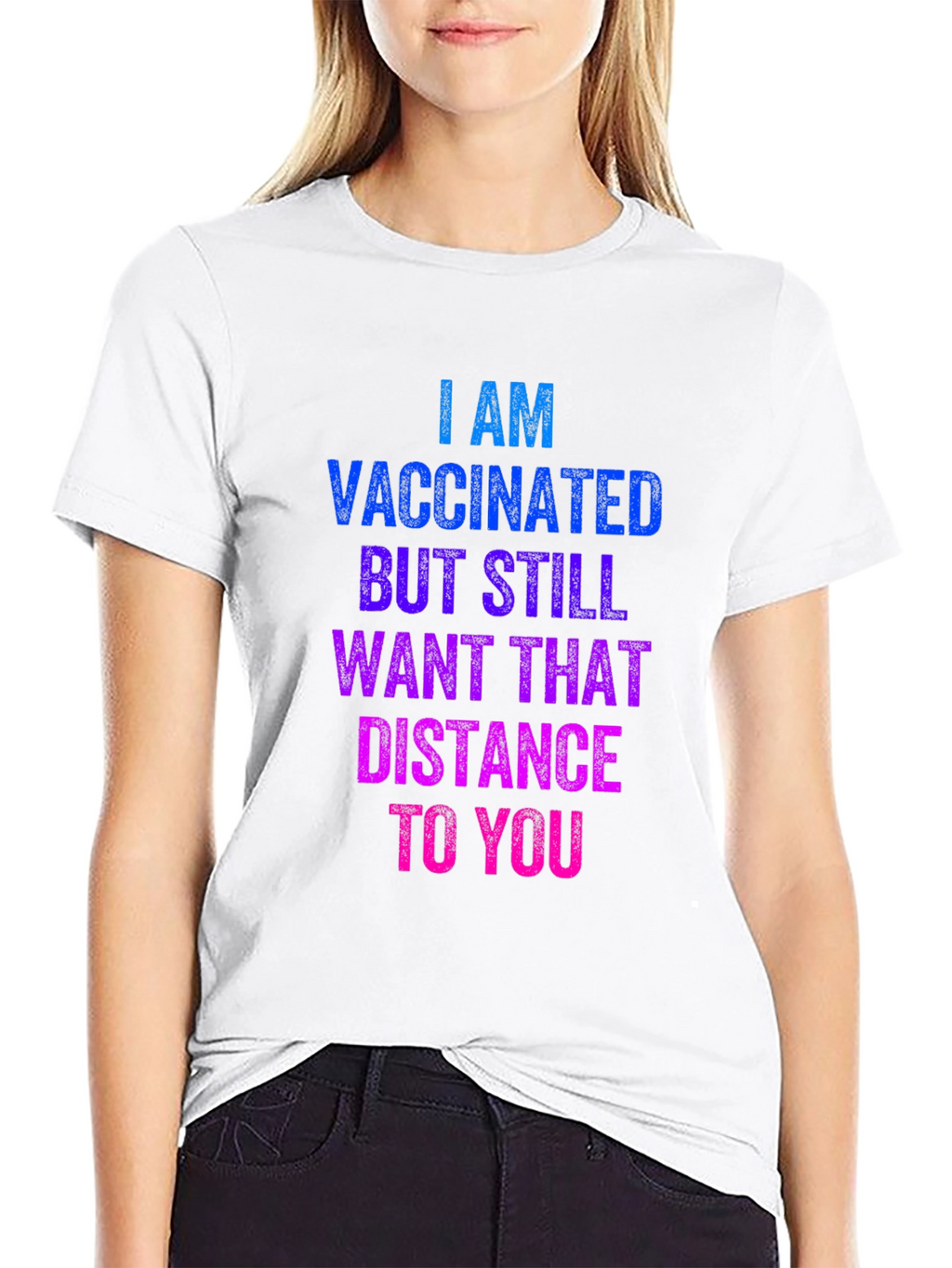 Vaccinated Social Distance T-Shirt